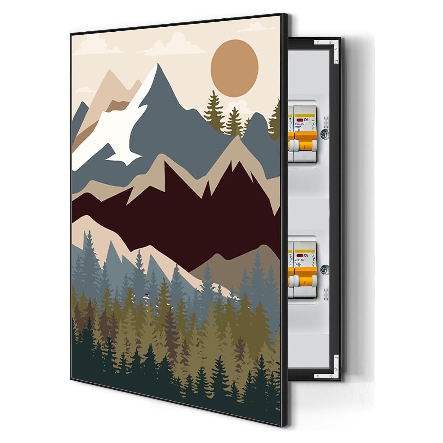 Cubierta Decorativa de Panel Eléctrico CroBlissful 50x70 cm Montaña