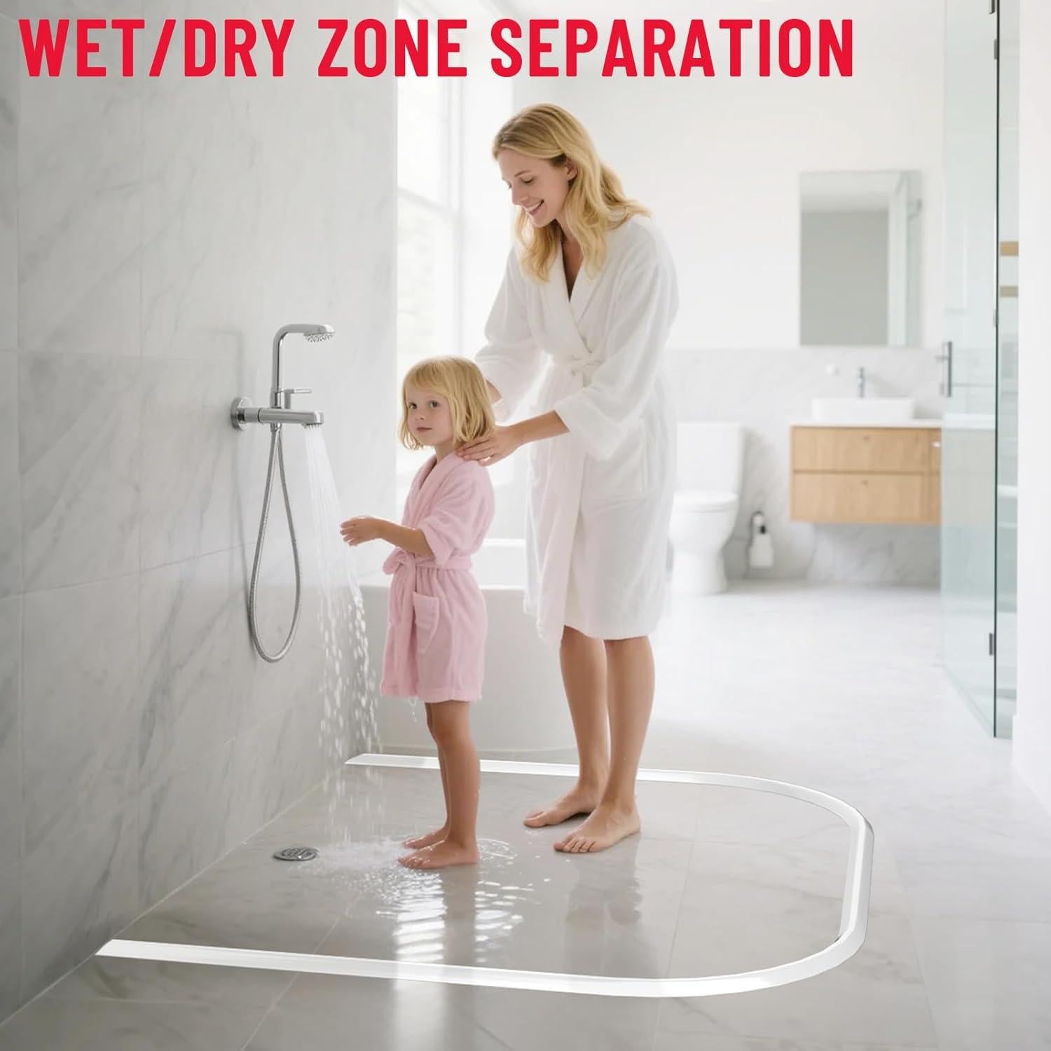 Umbral de Ducha Hzetuu 170cm Silicona Impermeable Autoadhesivo