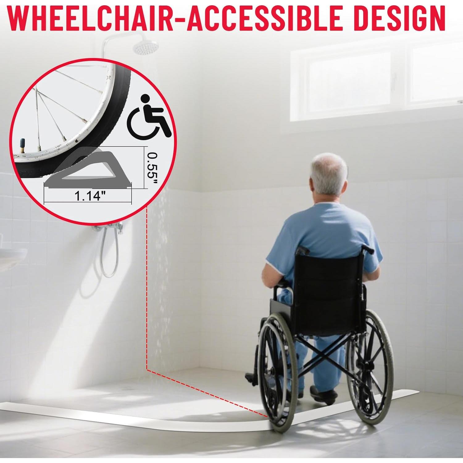 Umbral de Ducha Hzetuu 170cm Silicona Impermeable Autoadhesivo