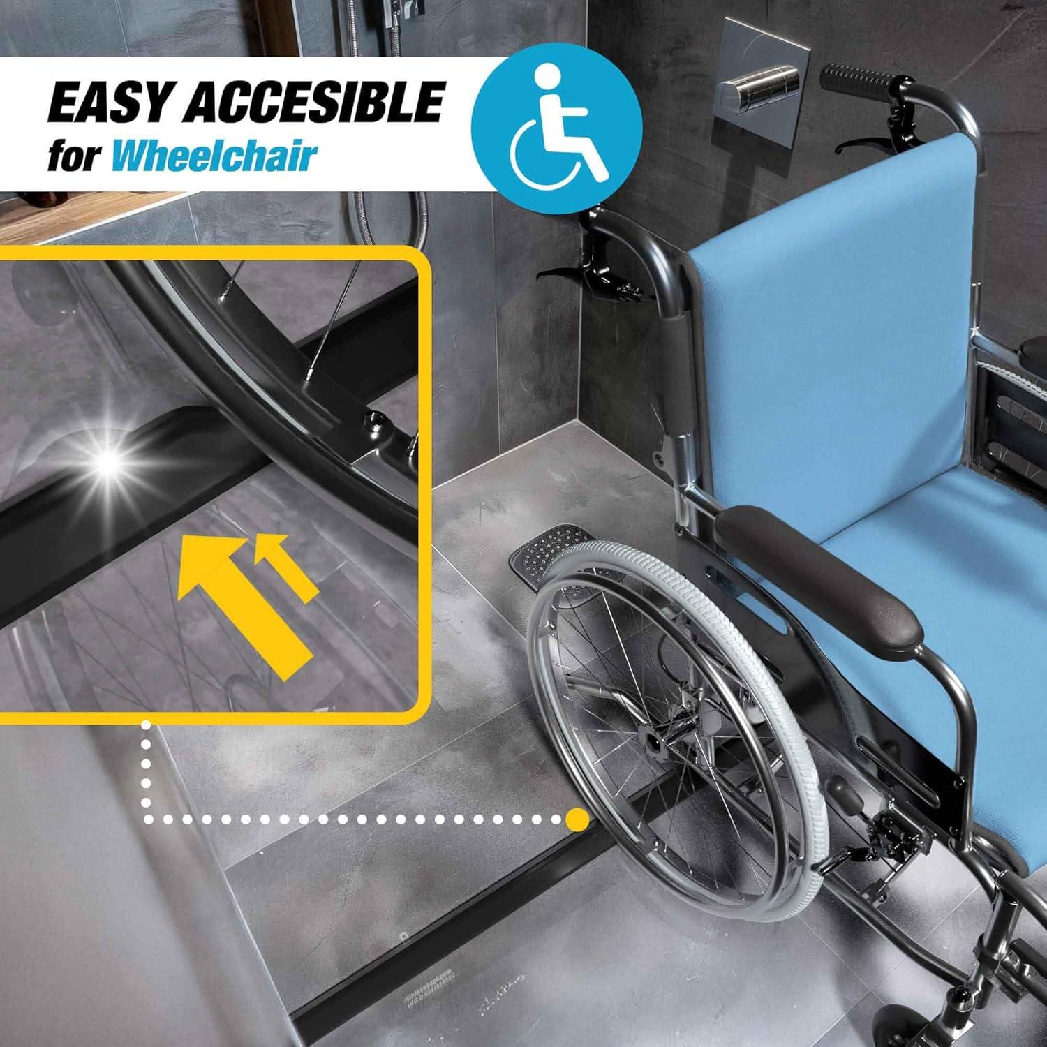 Barrera de Agua para Ducha Hippo Dam 60" Triangular Negra