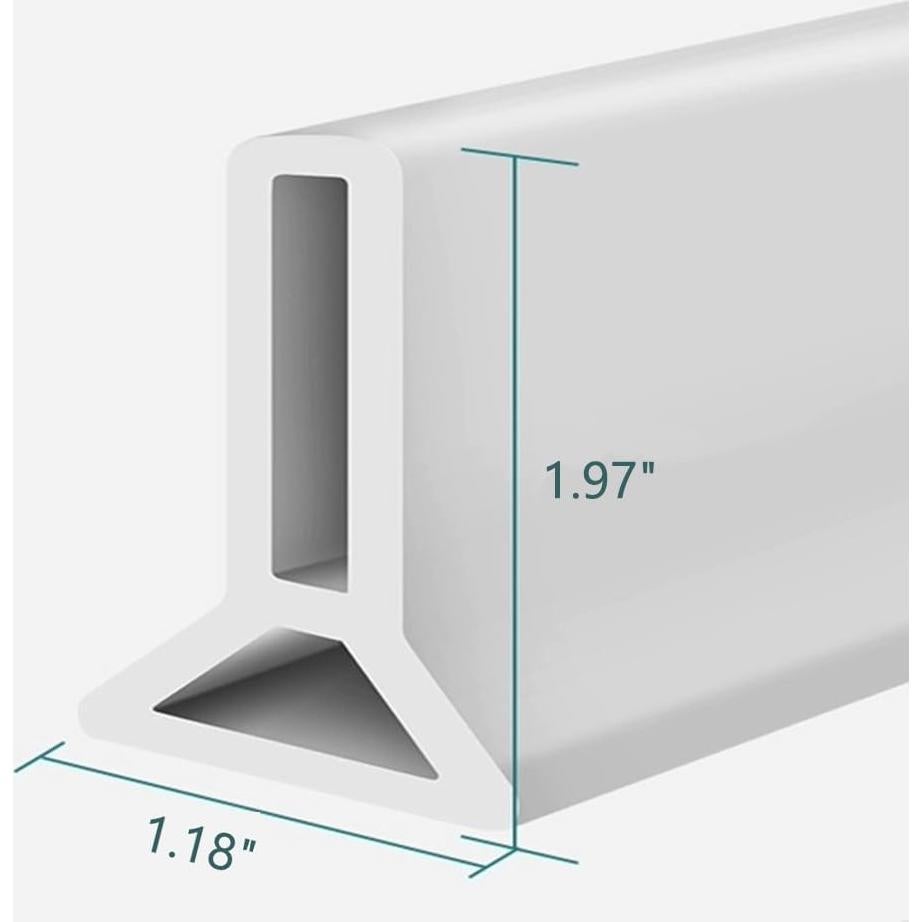 Dique de Ducha Plegable MVUENLEYOG 99 cm Negro Silicona