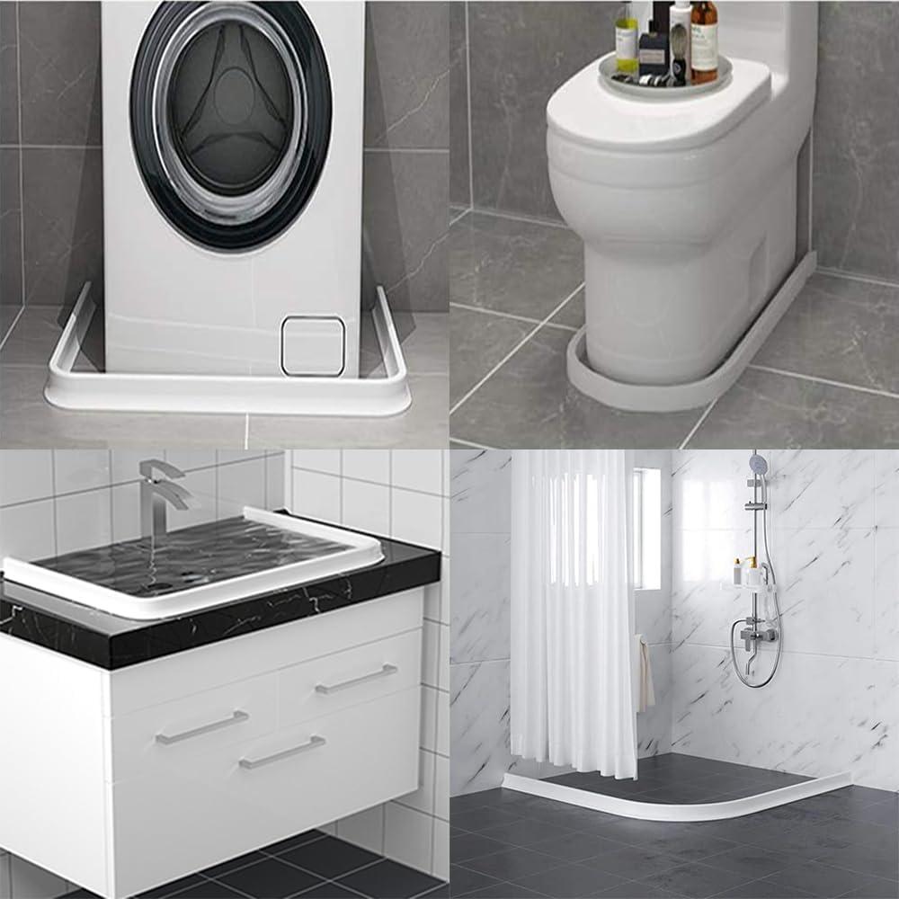 Dique de Ducha Plegable MVUENLEYOG 99 cm Negro Silicona