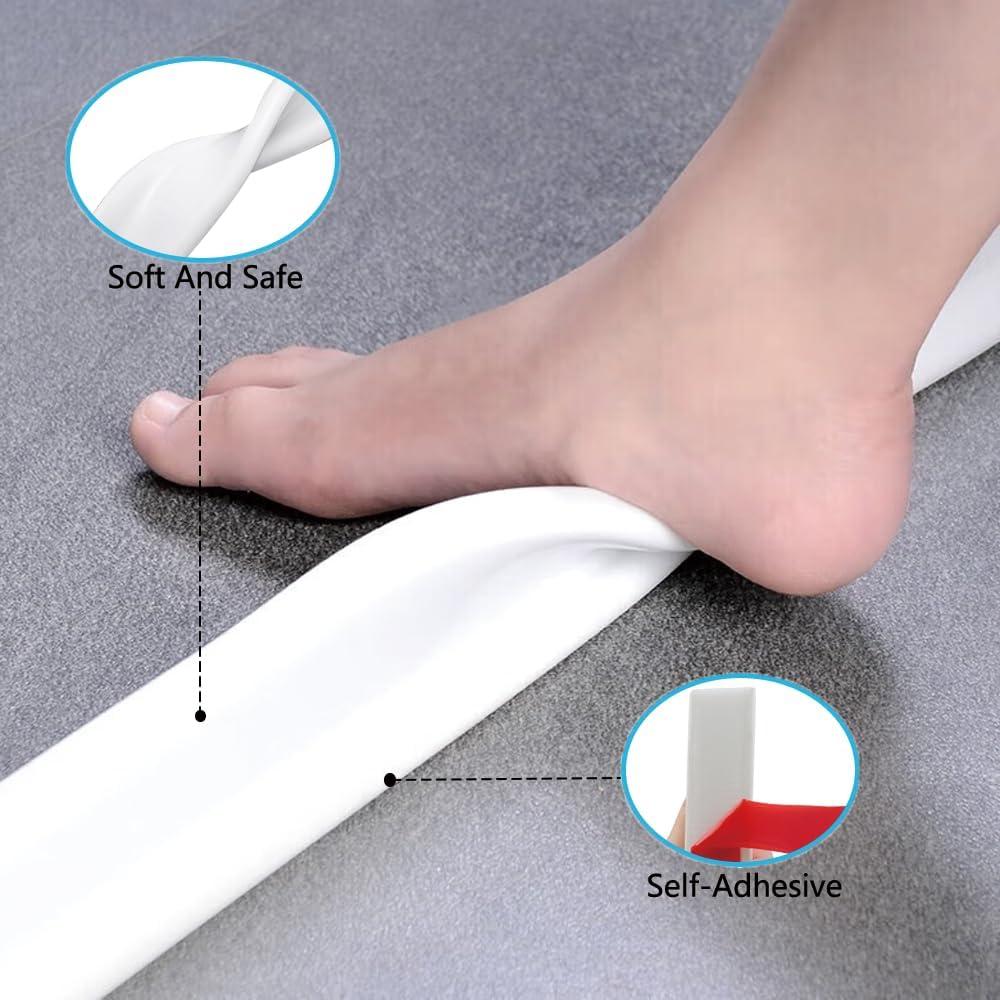 Dique de Ducha Plegable MVUENLEYOG 99 cm Negro Silicona