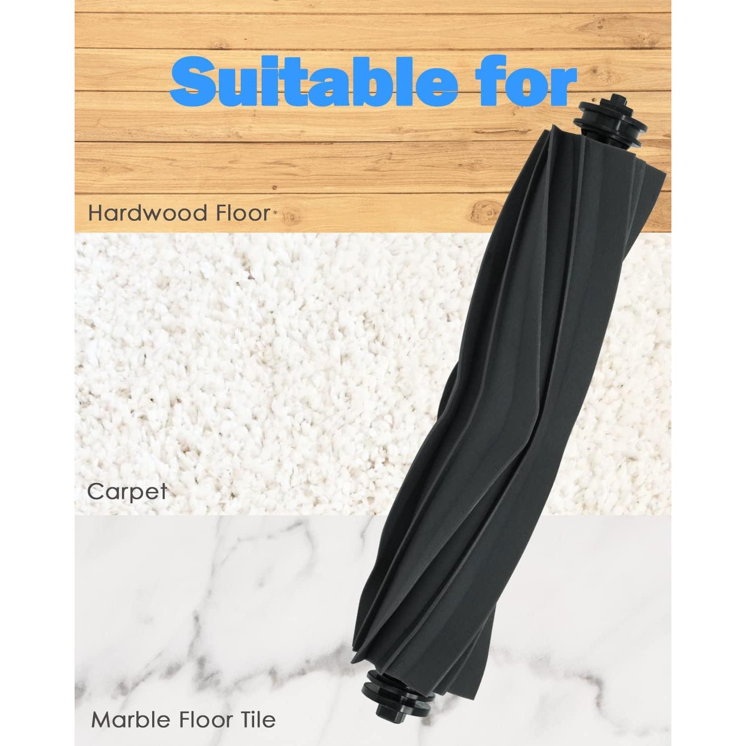 Accesorios de Cepillo Rodante BBT BAMBOOST para Dreame S10/S10 Pro/L10s Ultra/L10 Ultra/D10s Pro/D10s Plus - 2 Piezas de Repuesto