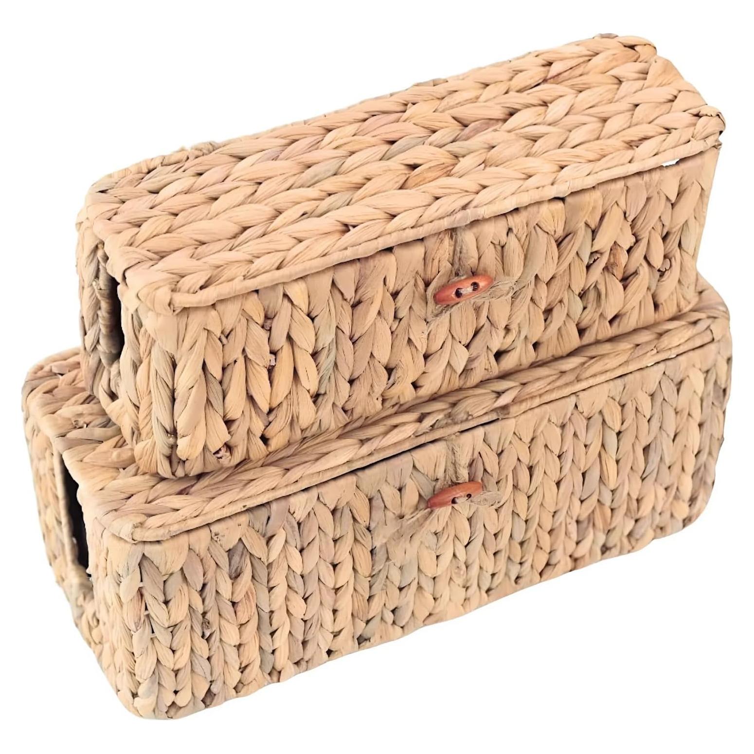 Caja de Gestión de Cables Chumdecor 39.88x18.03 cm Tejida