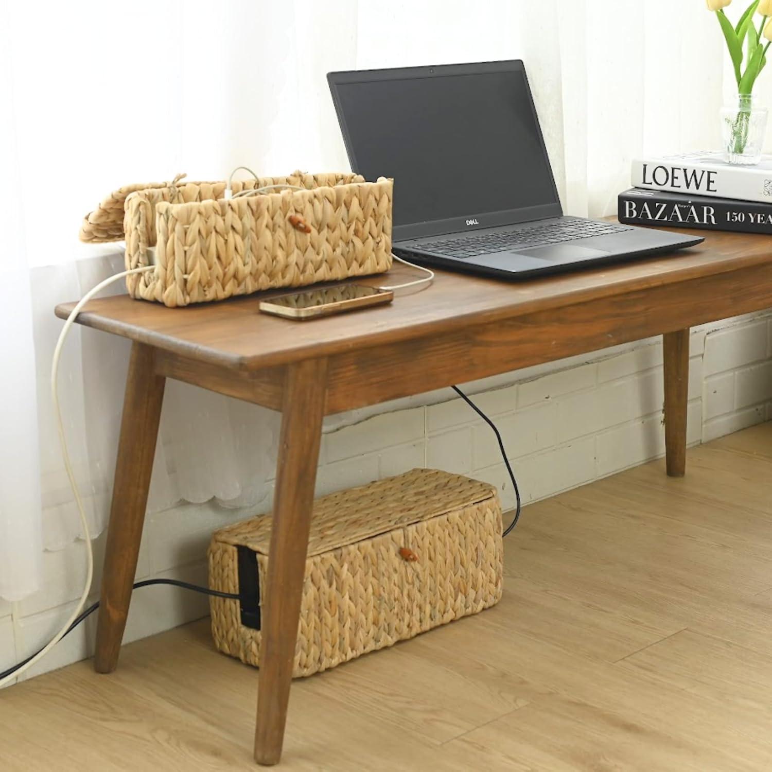 Caja de Gestión de Cables Chumdecor 39.88x18.03 cm Tejida