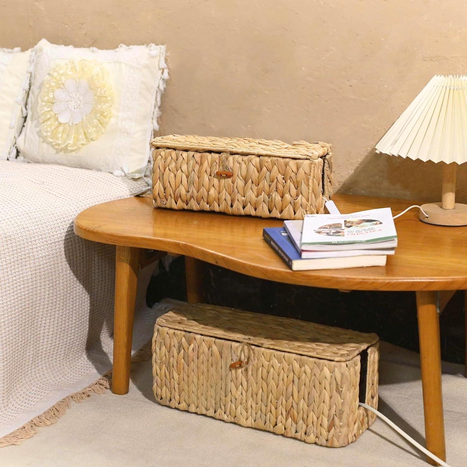 Caja de Gestión de Cables Chumdecor 39.88x18.03 cm Tejida