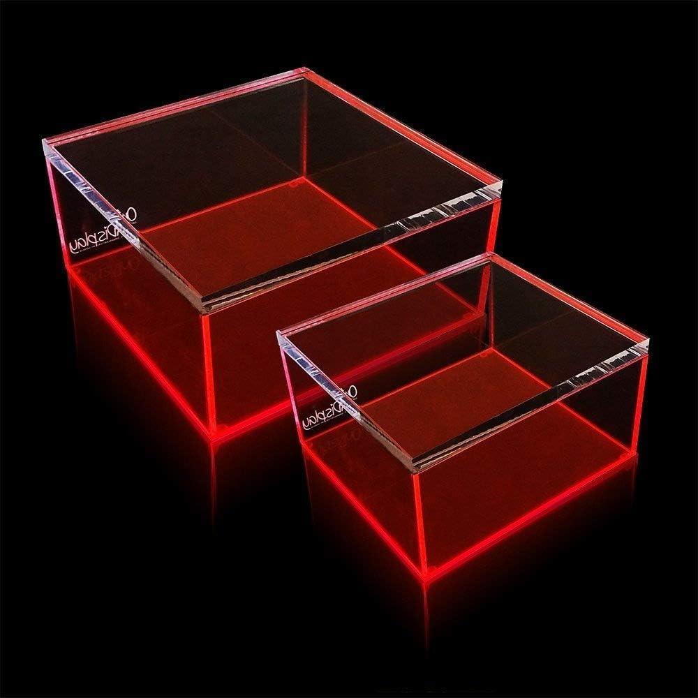 Caja de Almacenamiento Acrílico Claro Neón Eléctrico OnDisplay - Grande