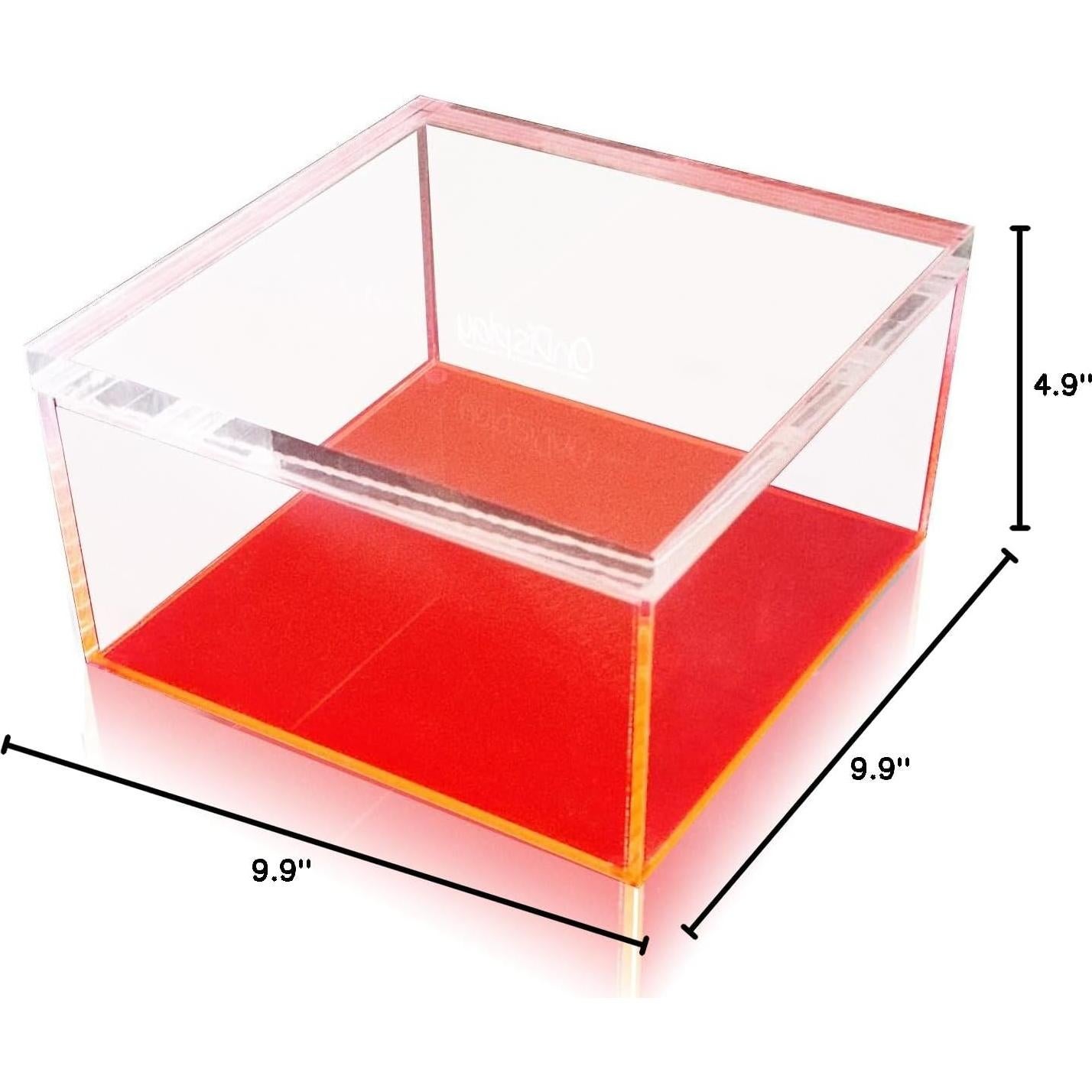 Caja de Almacenamiento Acrílico Claro Neón Eléctrico OnDisplay - Grande
