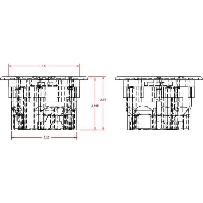 Caja de Piso Redonda Lew Electric RB-XX 20A Tapa Metal Bronce