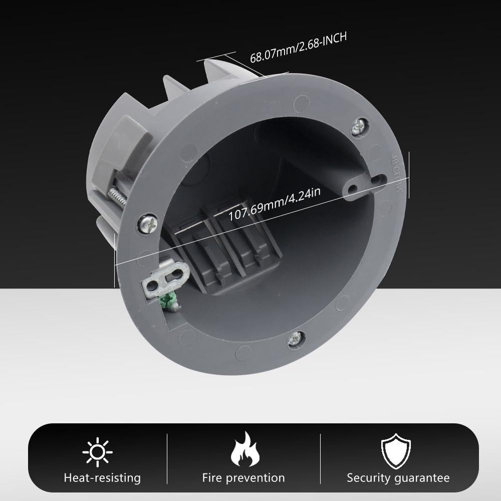Caja de Techo Redonda MAKERELE 1 Gang 10.8 cm PVC 295.7 cm³