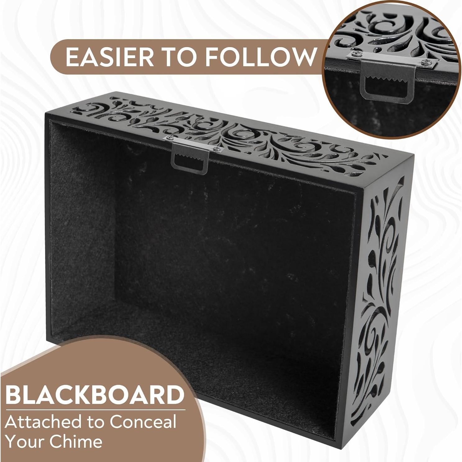 Caja de Cubierta para Timbre Pelssel Negro Estándar 17.8x12.7cm