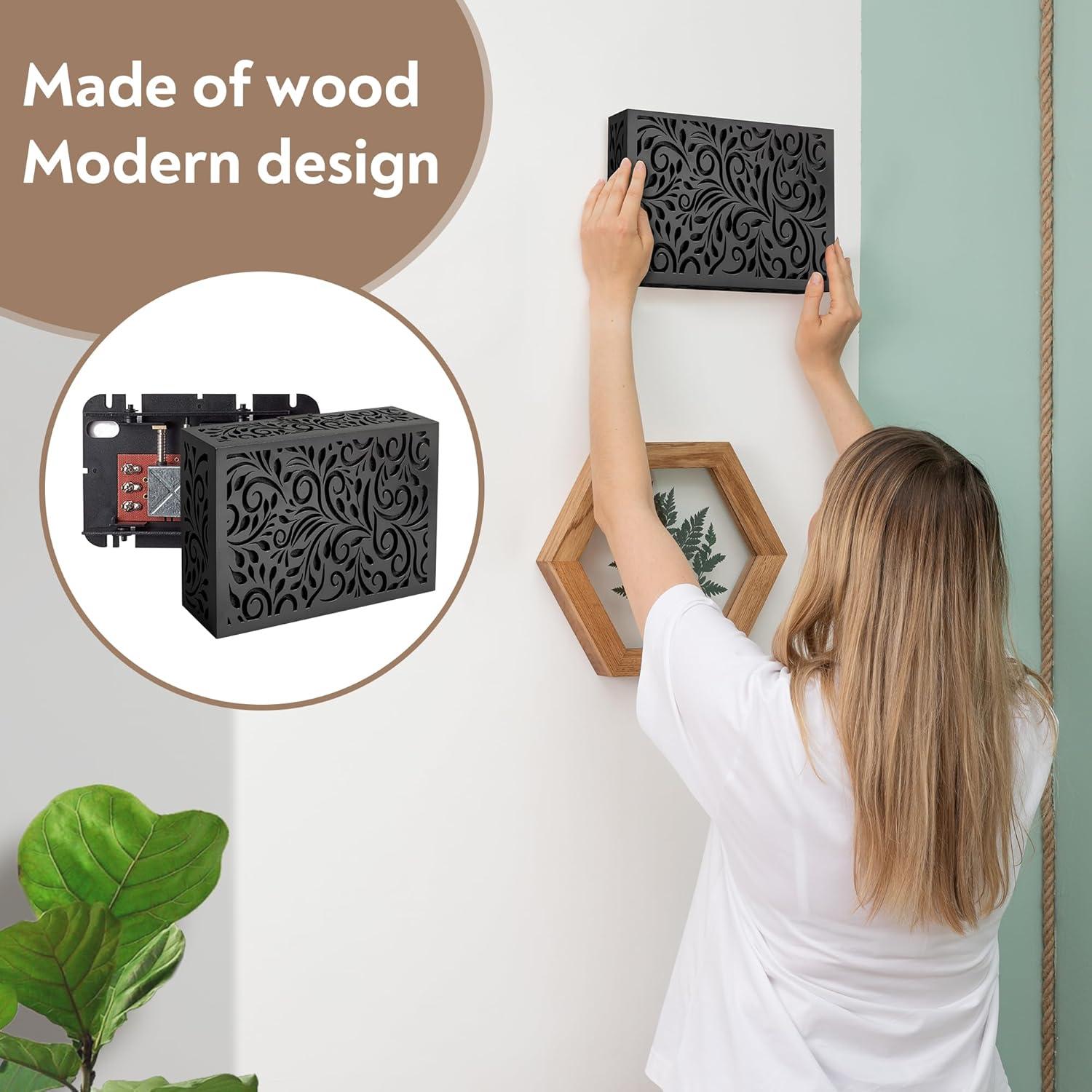 Caja de Cubierta para Timbre Pelssel Negro Estándar 17.8x12.7cm