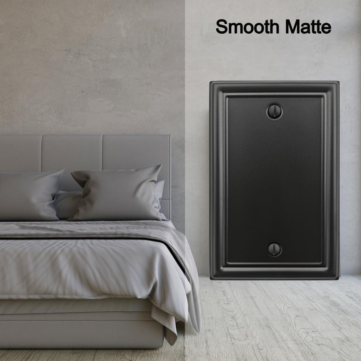 Placa de Pared de Metal Negra OKAWYC - 4 Unidades Decorativas