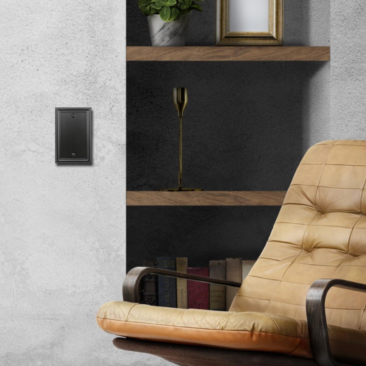 Placa de Pared de Metal Negra OKAWYC - 4 Unidades Decorativas