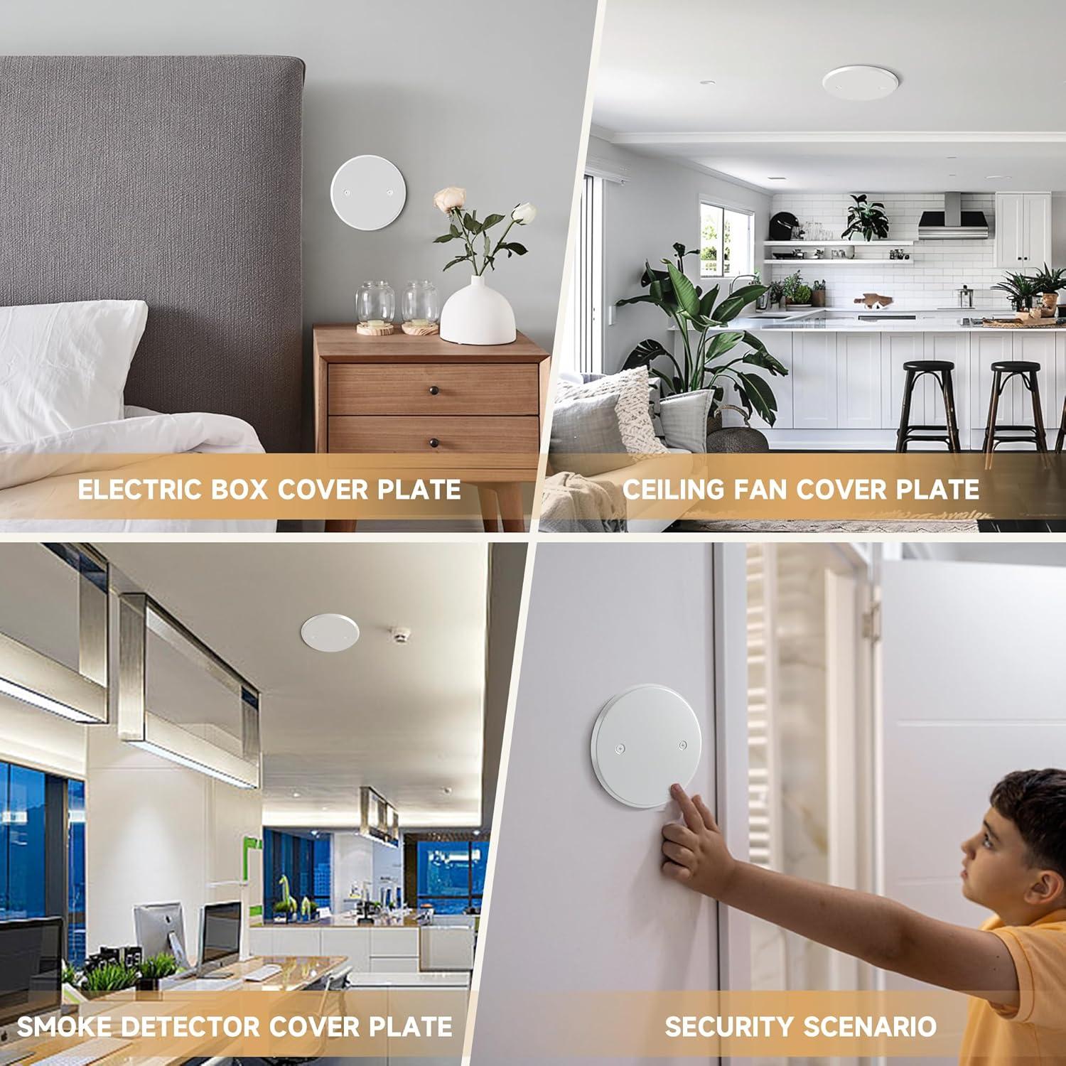 Placa de Cubierta Redonda de Techo Gadgetzan 5" Metal 3 Pcs