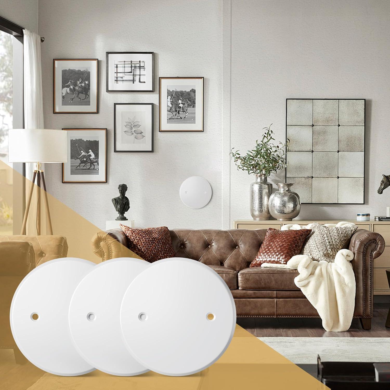 Placa de Cubierta Redonda de Techo Gadgetzan 5" Metal 3 Pcs