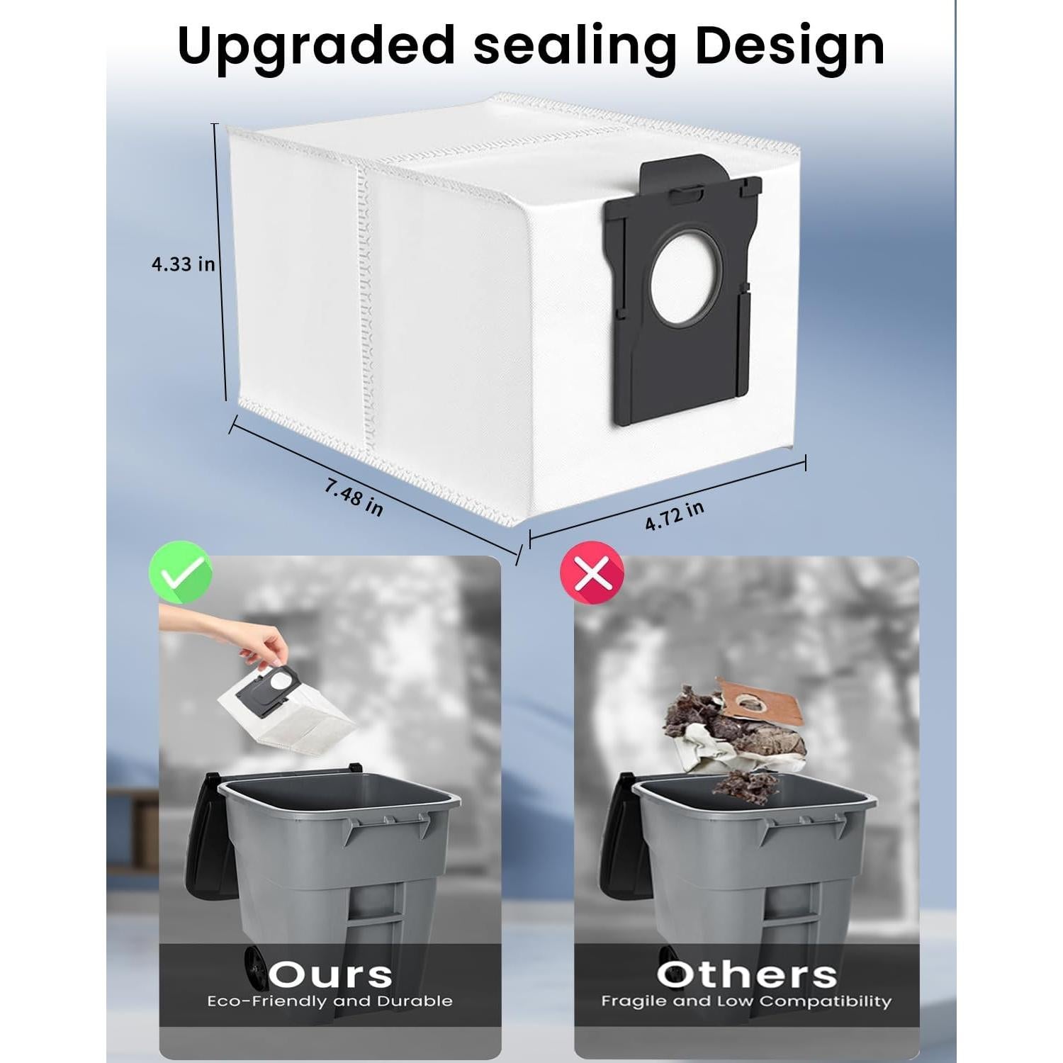 Bolsa de Reemplazo para Aspiradora RGkuti X40 Ultra 3.2L x18