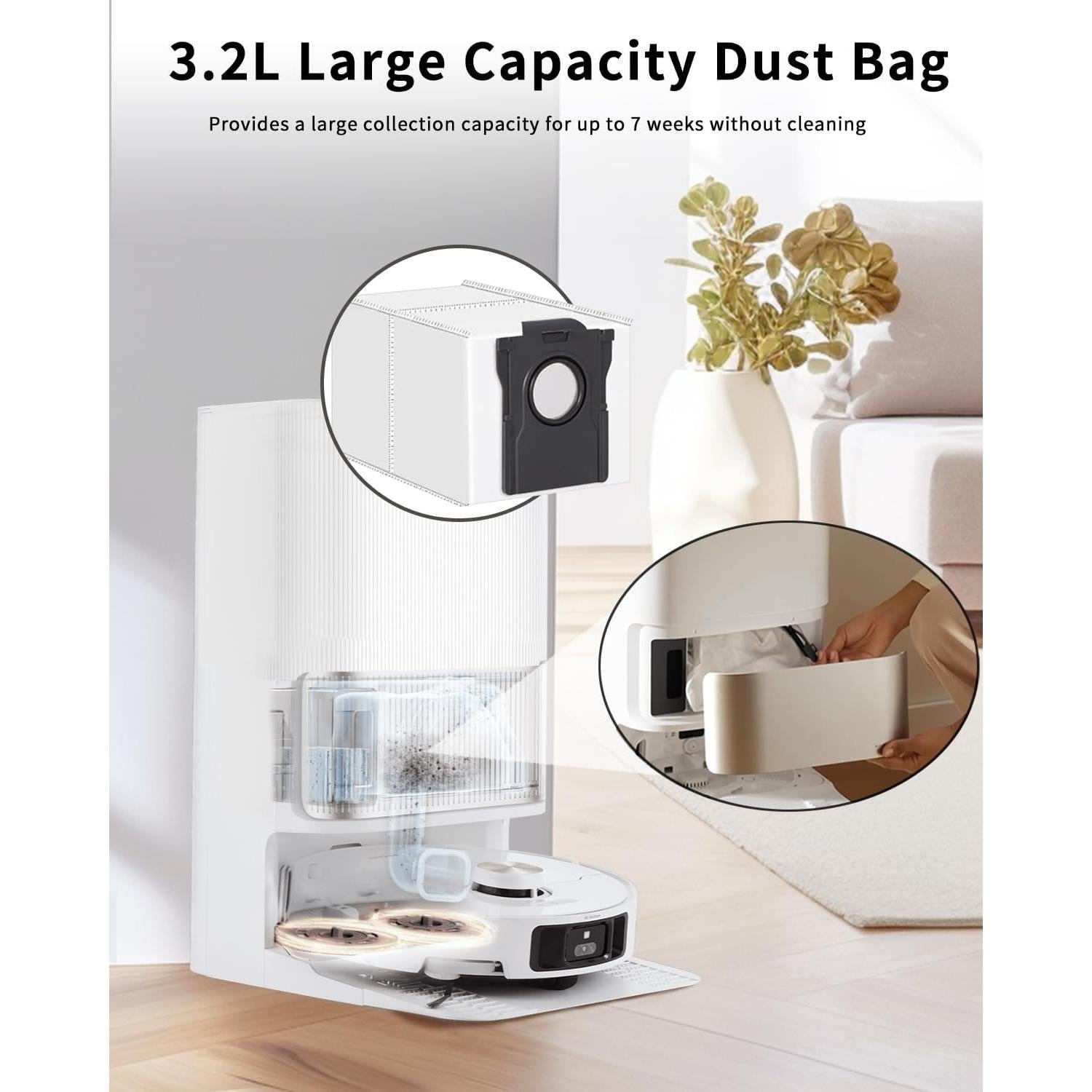 Bolsa de Reemplazo para Aspiradora RGkuti X40 Ultra 3.2L x18