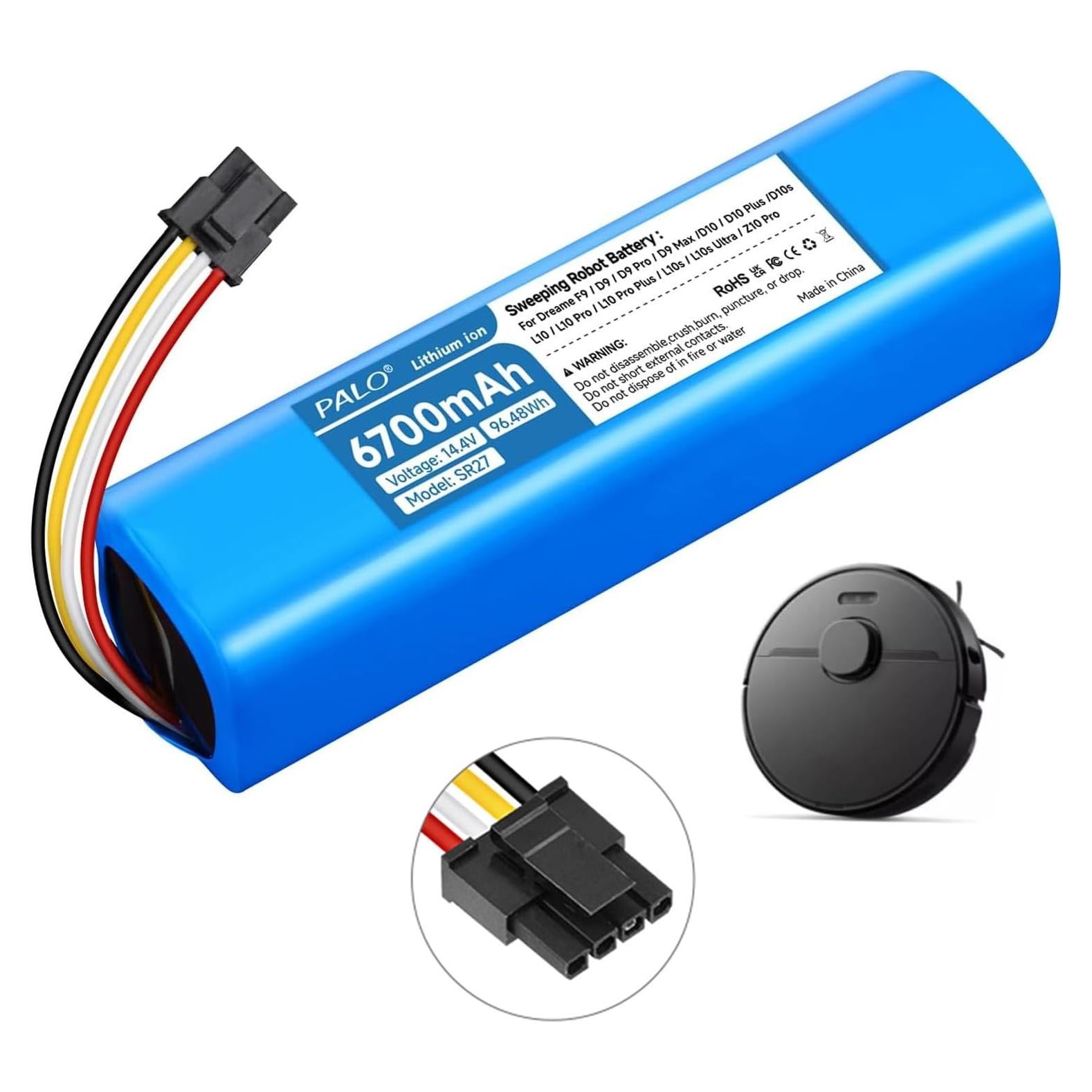 Batería de Reemplazo 6700mAh Palogreen para Aspiradora Dreame D9 D10