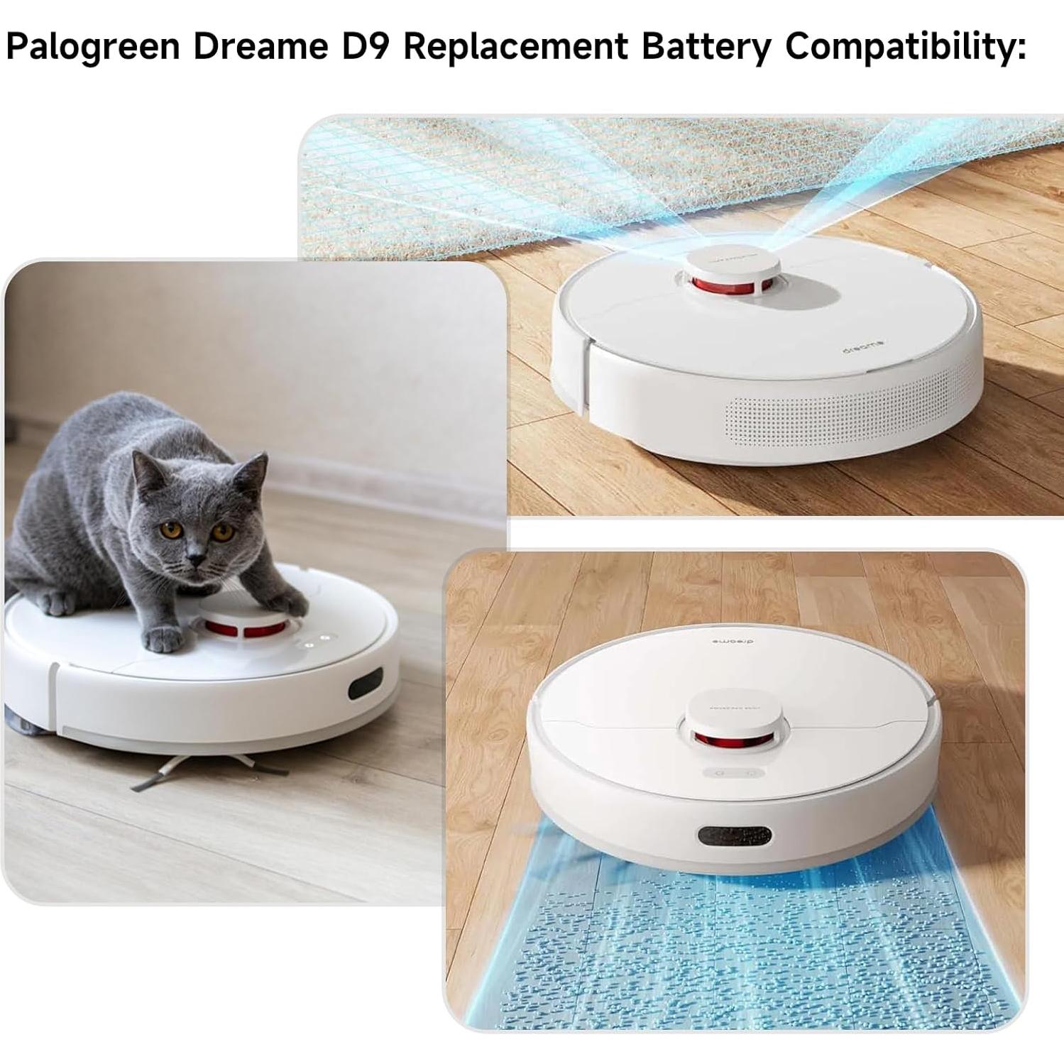 Batería de Reemplazo 6700mAh Palogreen para Aspiradora Dreame D9 D10