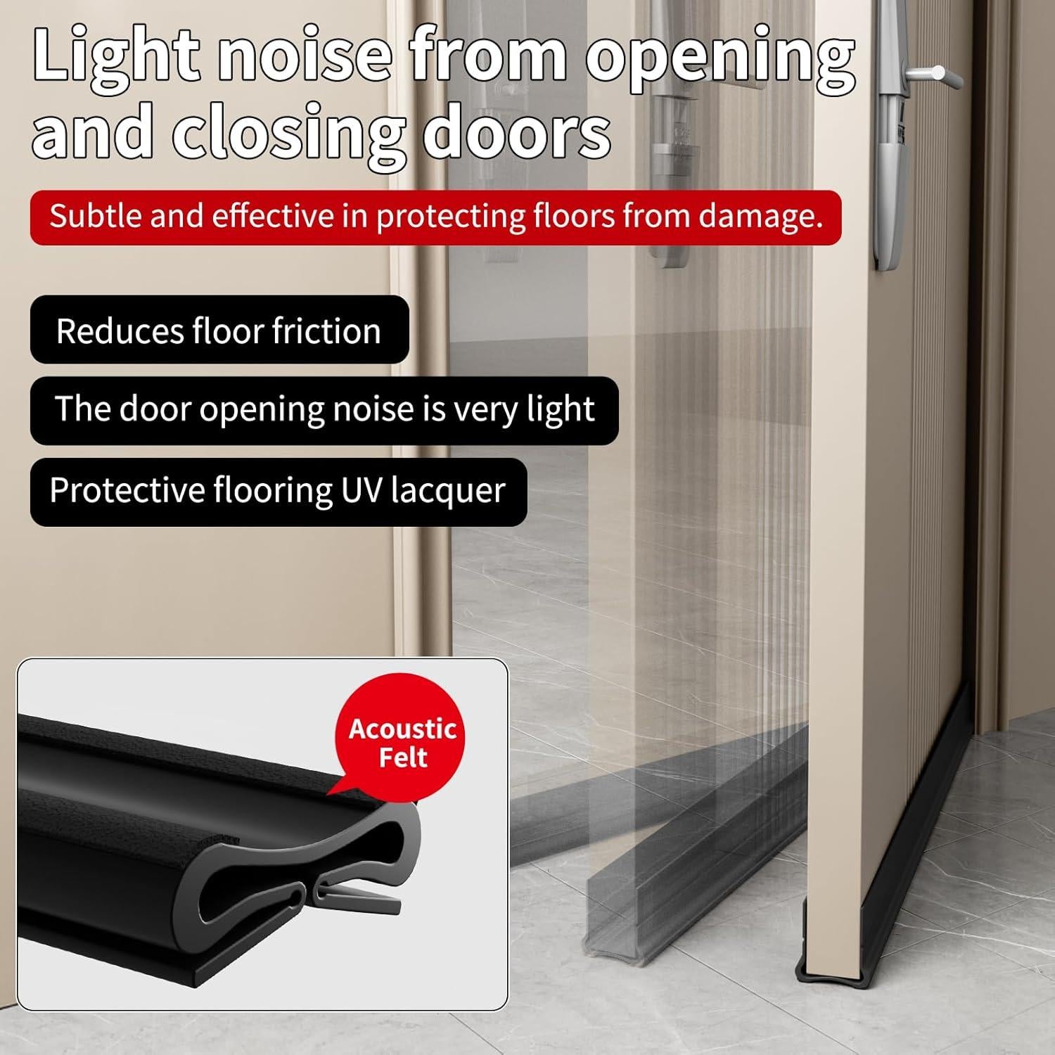 Tapón de Corrientes de Aire para Puertas VI EN POPO 93 cm Blanco