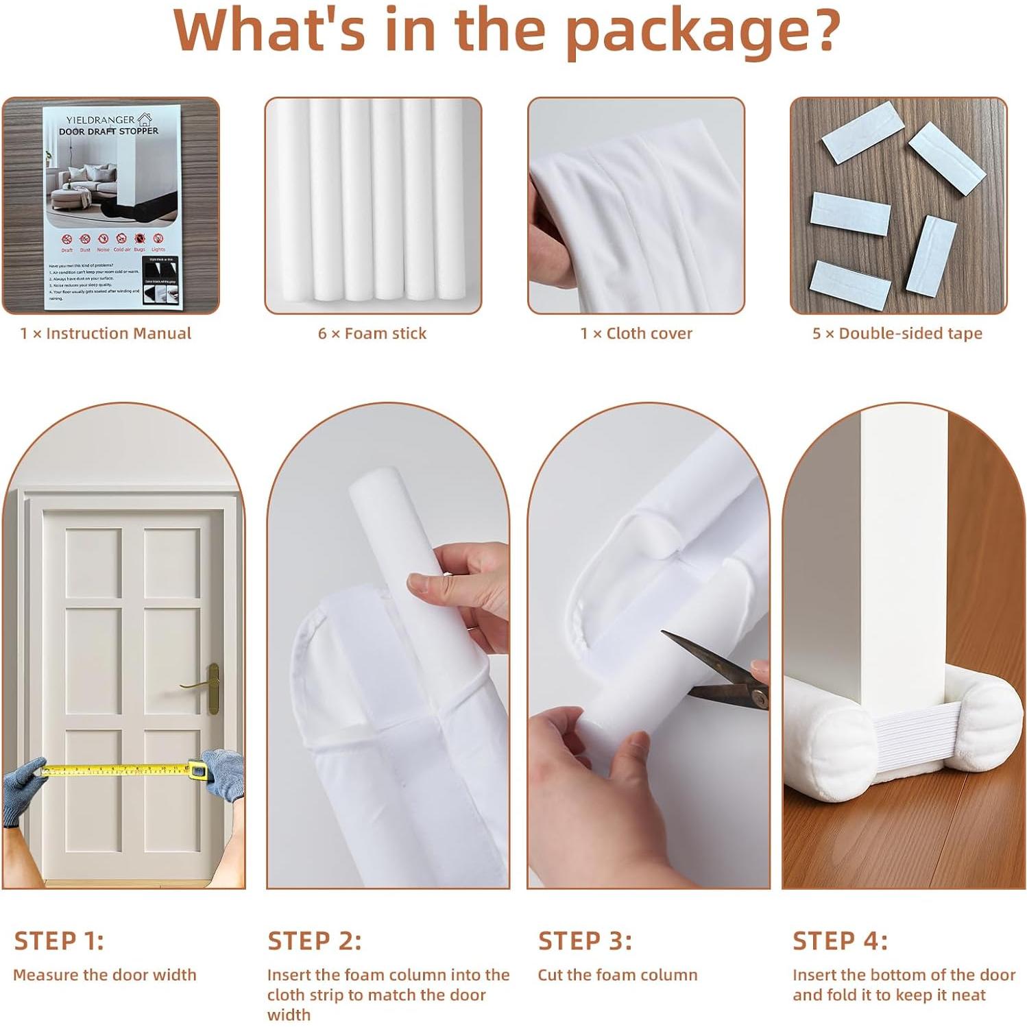 Relleno de Grietas para Puertas Yieldranger 30-36" Blanco