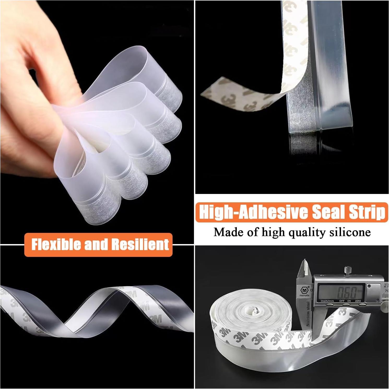 Tira de Sellado de Silicona Dstorelhp 5m 35mm para Puertas y Ventanas