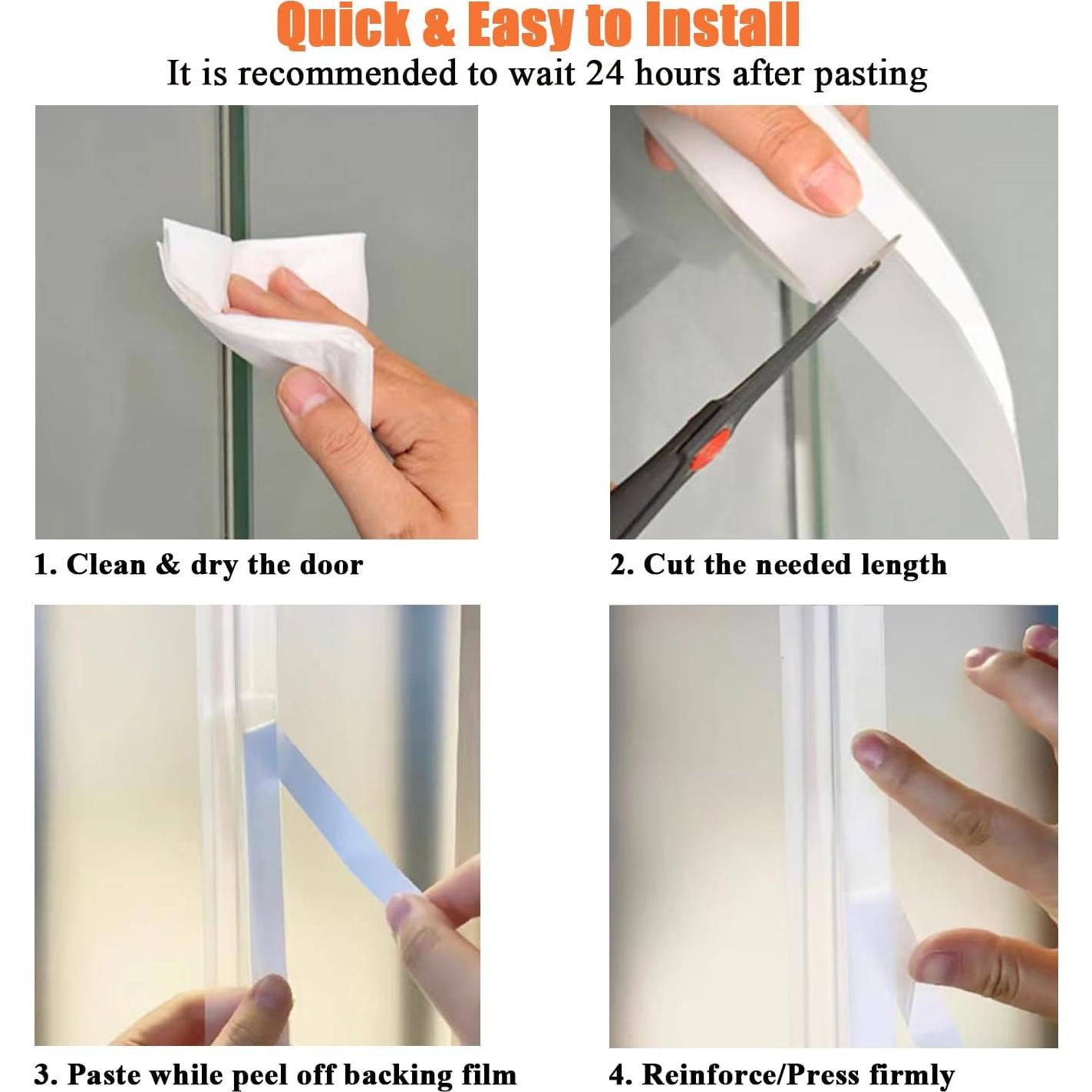 Tira de Sellado para Puertas Dstorelhp 10M Silicona 45mm Transparente