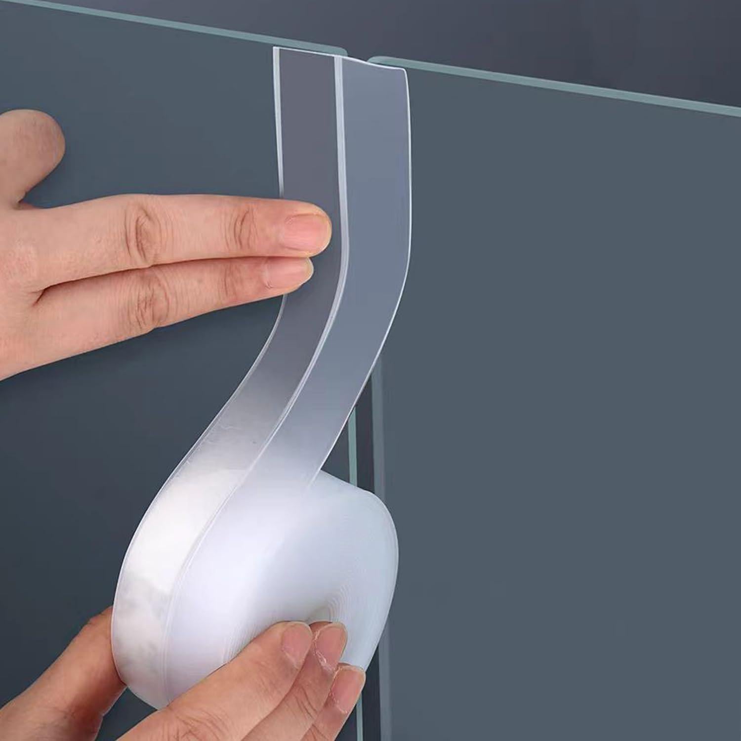 Tira de Sellado para Puertas Dstorelhp 10M Silicona 45mm Transparente