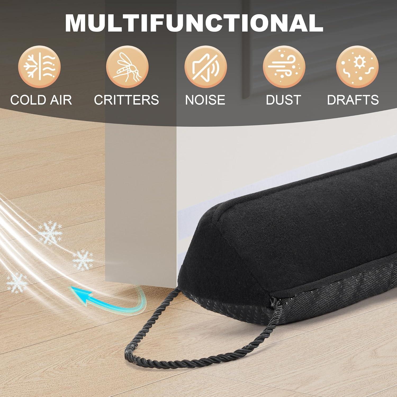 Tapón de Draft UUYUUY 36" (91.44 cm) Negro para Puerta