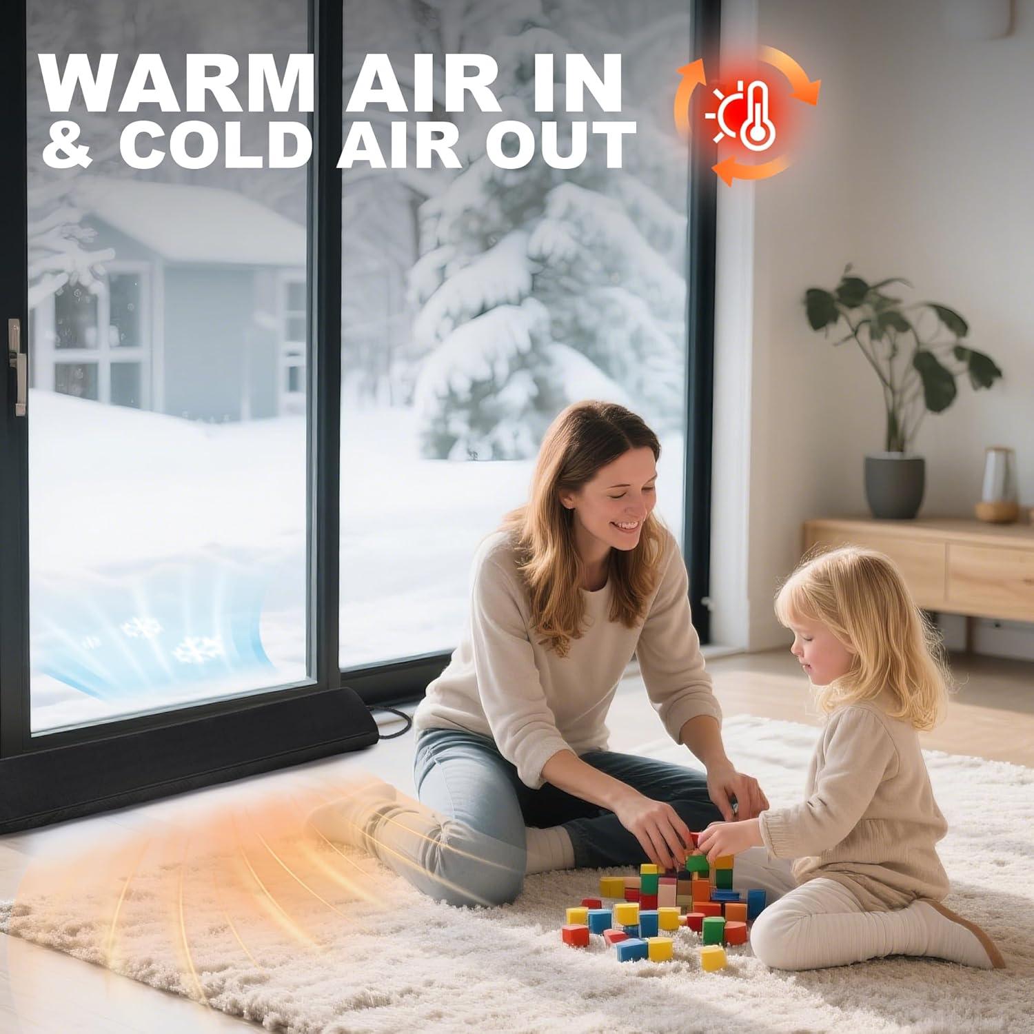 Tapón de Draft UUYUUY 36" (91.44 cm) Negro para Puerta