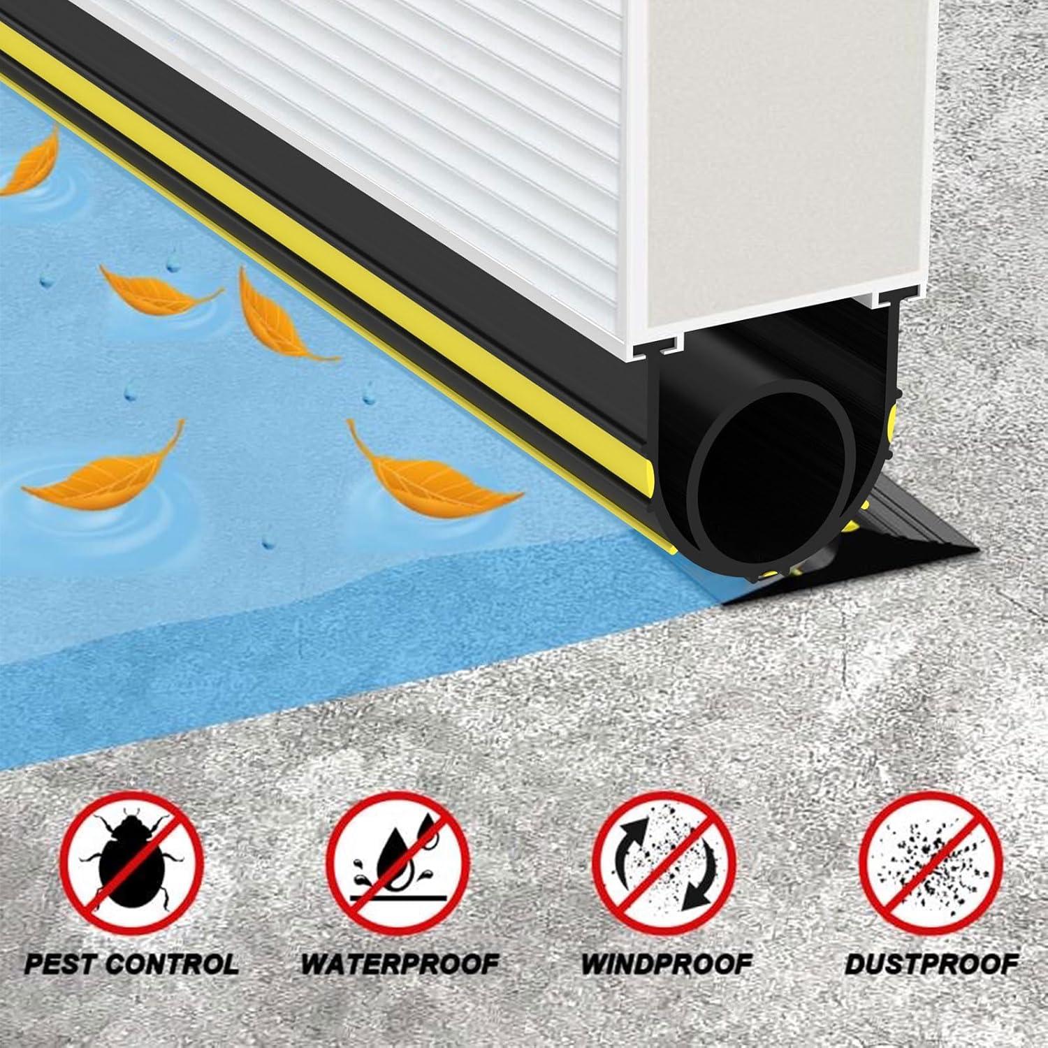 Sello de Goma para Puerta de Garaje Jin&Bao 12FT Amarillo