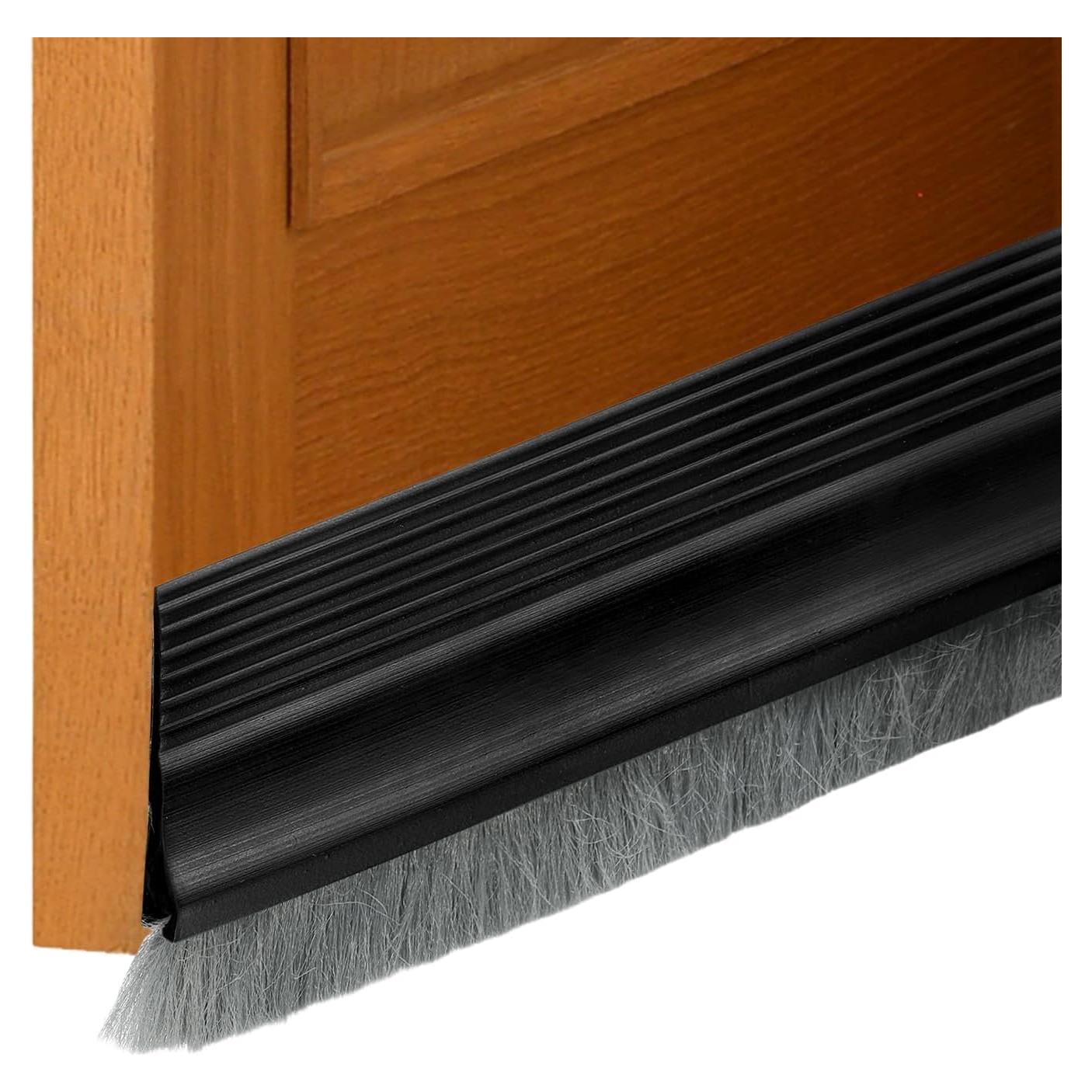 Barrera de Puerta uxcell 100 cm x 3.5 cm TPE Negro Aislante