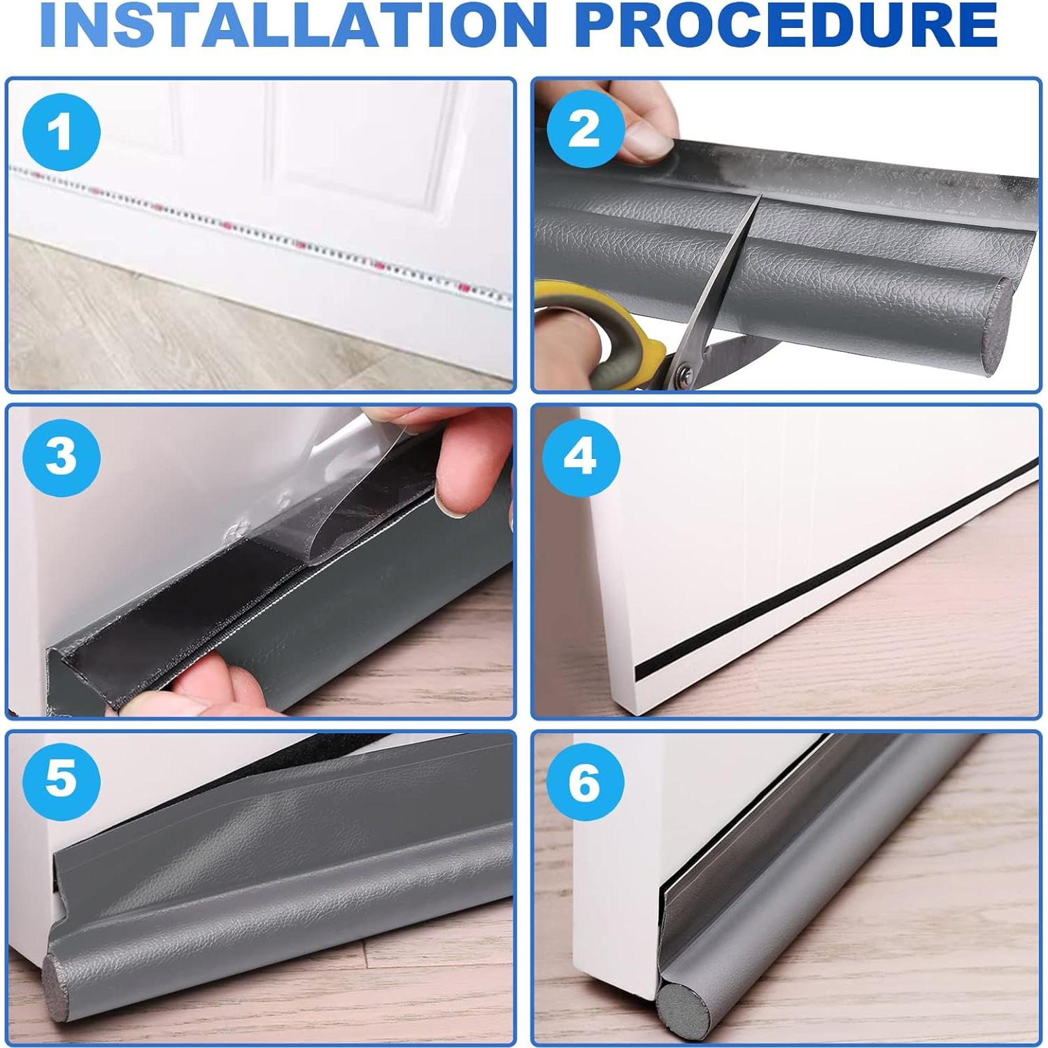Tapón para Corrientes de Aire GWSNIO 94 cm Ajustable Gris