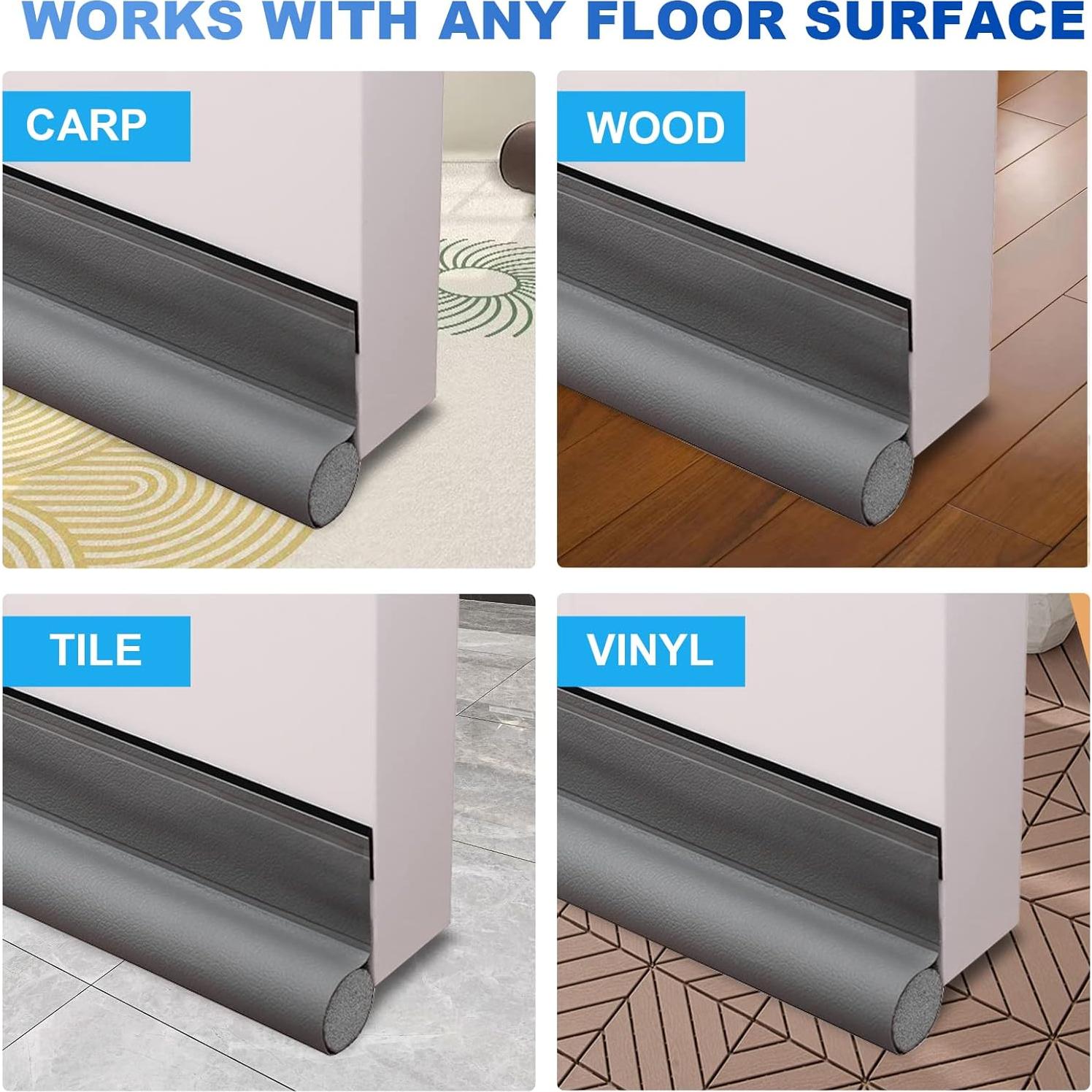 Tapón para Corrientes de Aire GWSNIO 94 cm Ajustable Gris