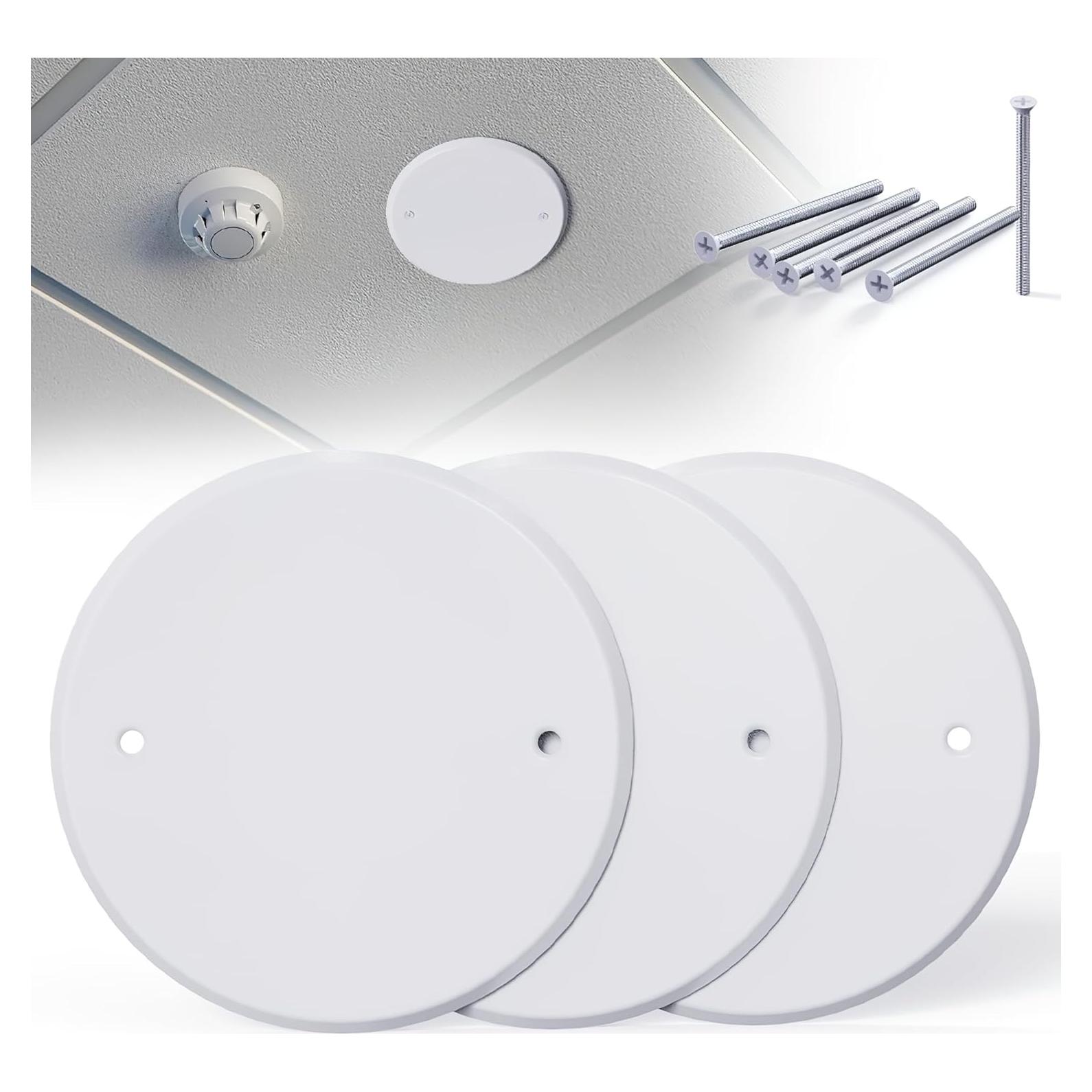 Placa de Cubierta de Techo Wuno Shop 5" Redonda Metal 3 Pcs