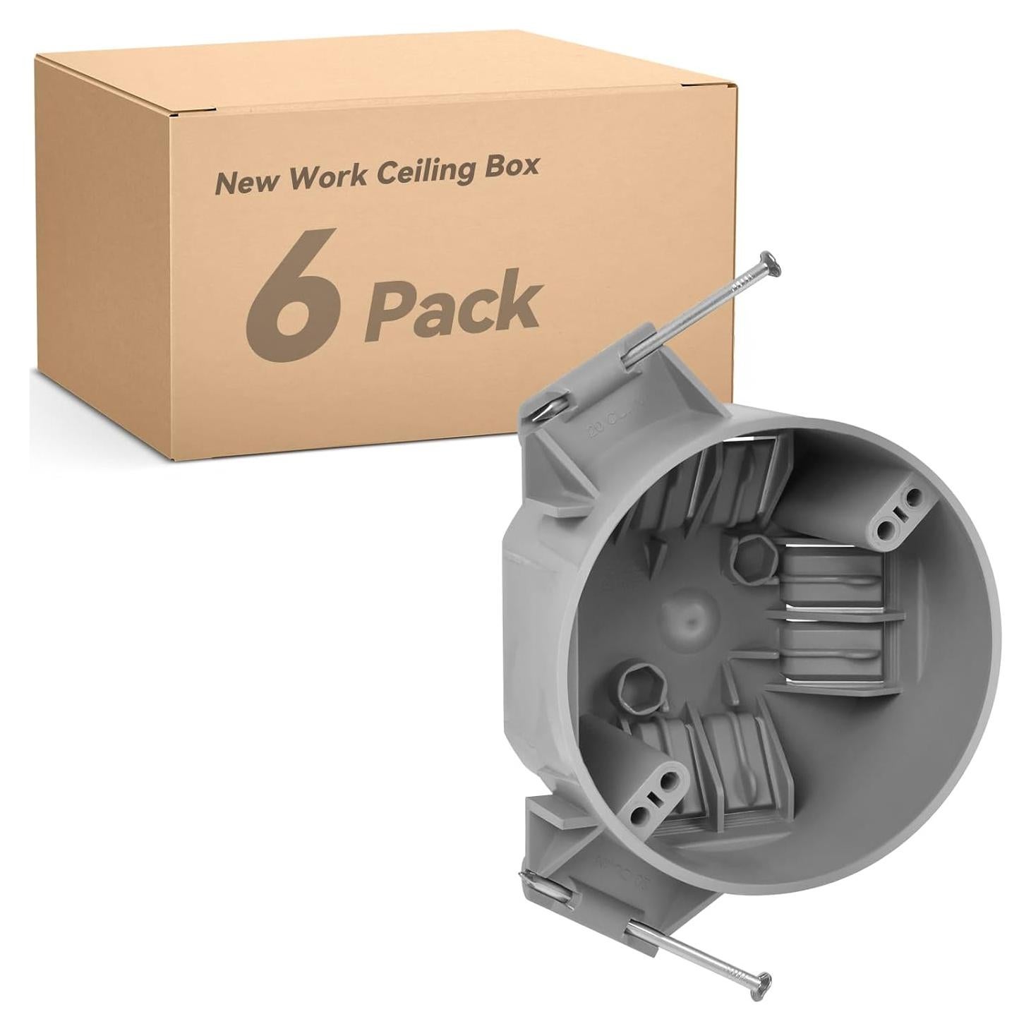 Caja Eléctrica de Techo Togalonn Redonda 20 Pulgadas 6 Unidades
