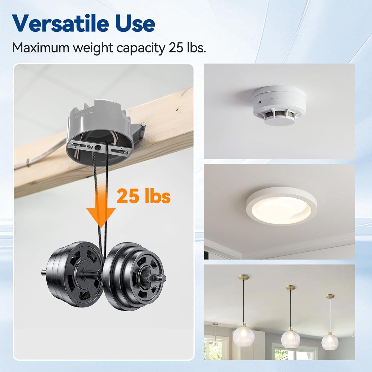 Caja Eléctrica de Techo Togalonn Redonda 20 Pulgadas 6 Unidades