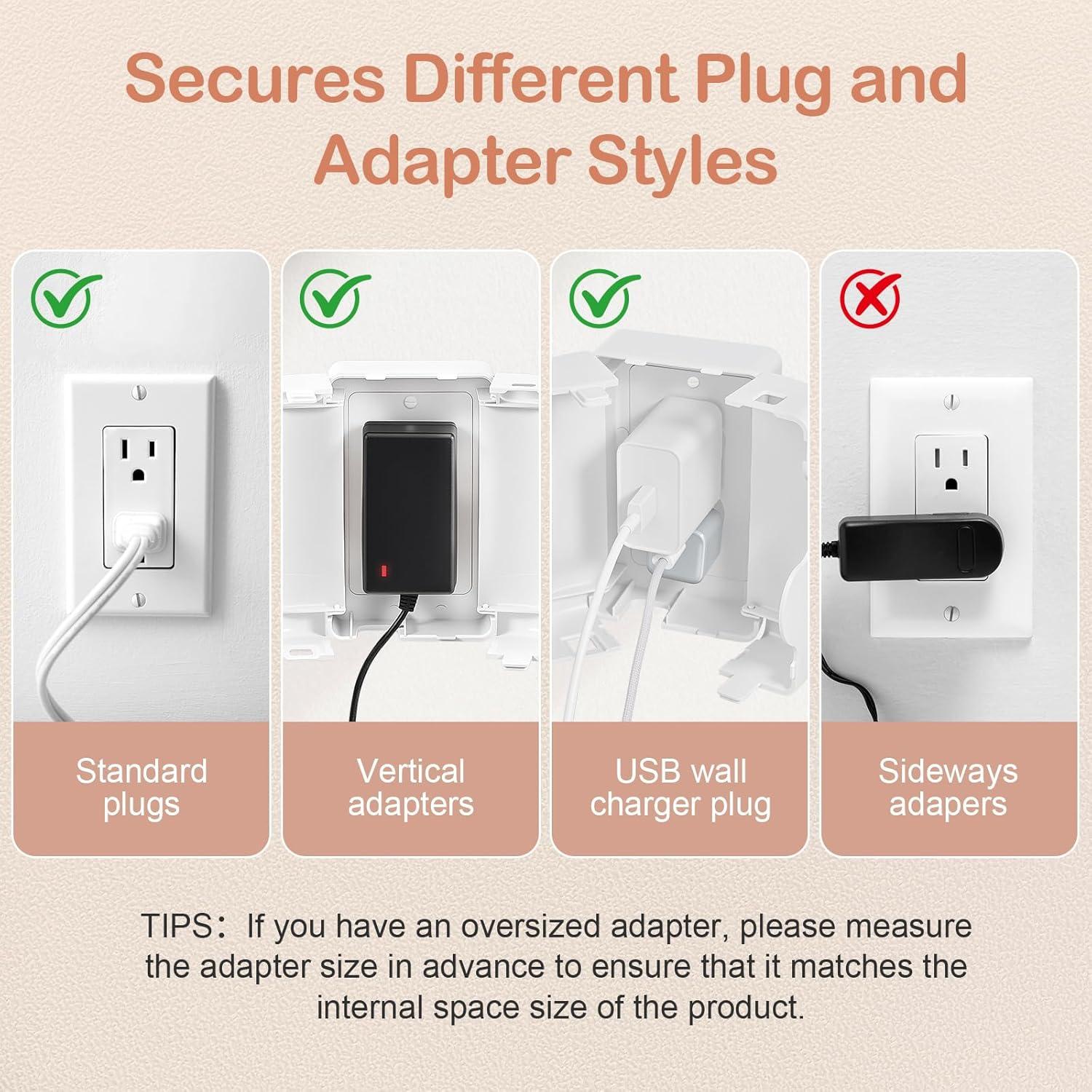 Cubierta de Enchufe a Prueba de Niños Havenso Doble Bloqueo Blanca