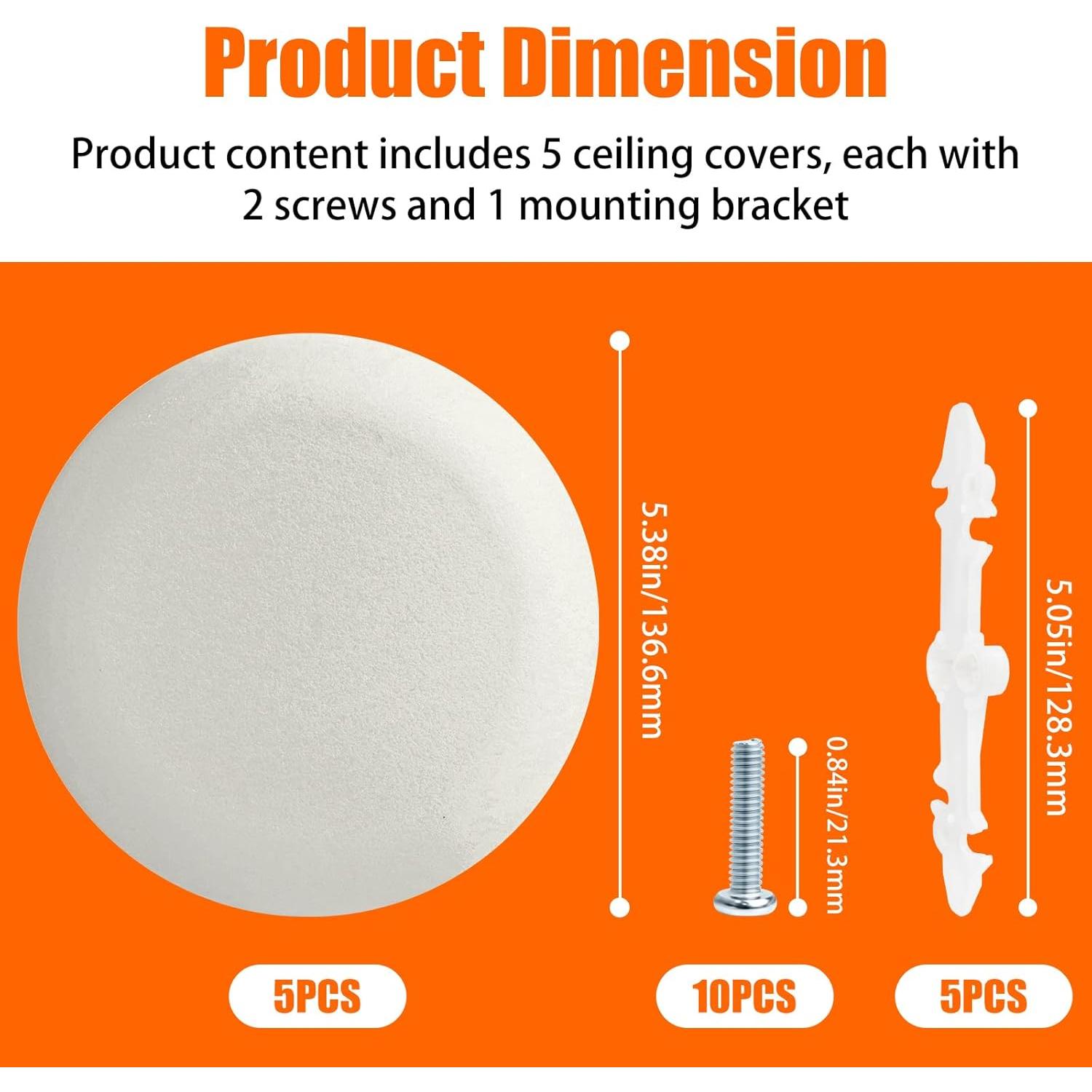 Placa de Cubierta de Techo Eudaimonia CP3540 - 5 Pcs Blanca