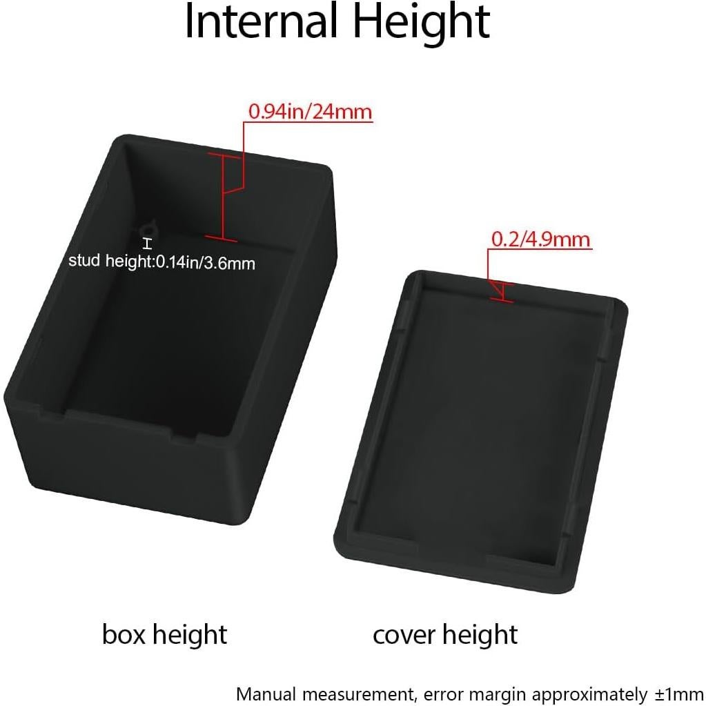 Caja de Proyecto Eléctrico LeMotech 10 Piezas 70x45x29mm