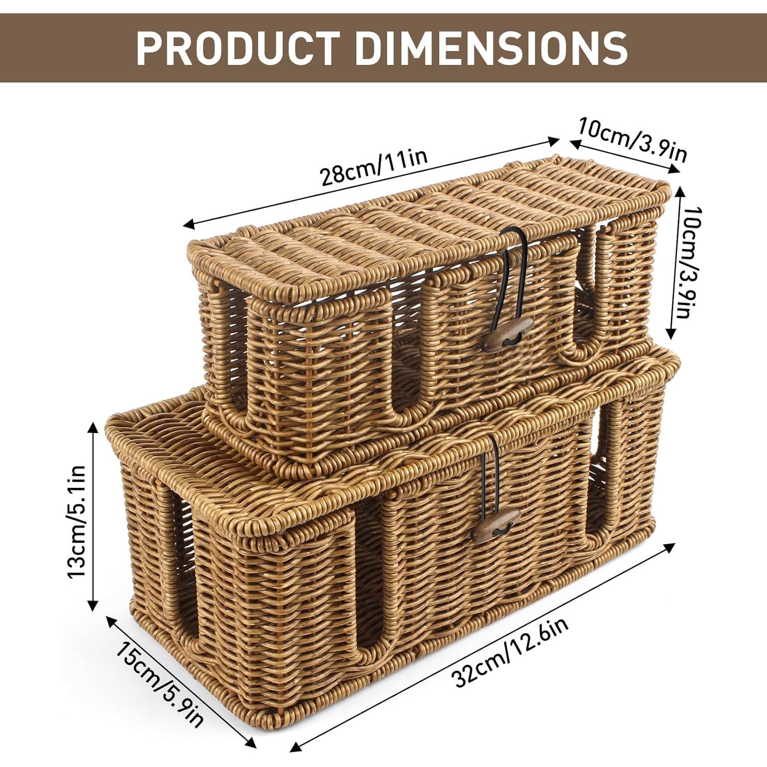 Paquete de 2 Cajas Organizadoras de Cables Gozola 33x15x13cm