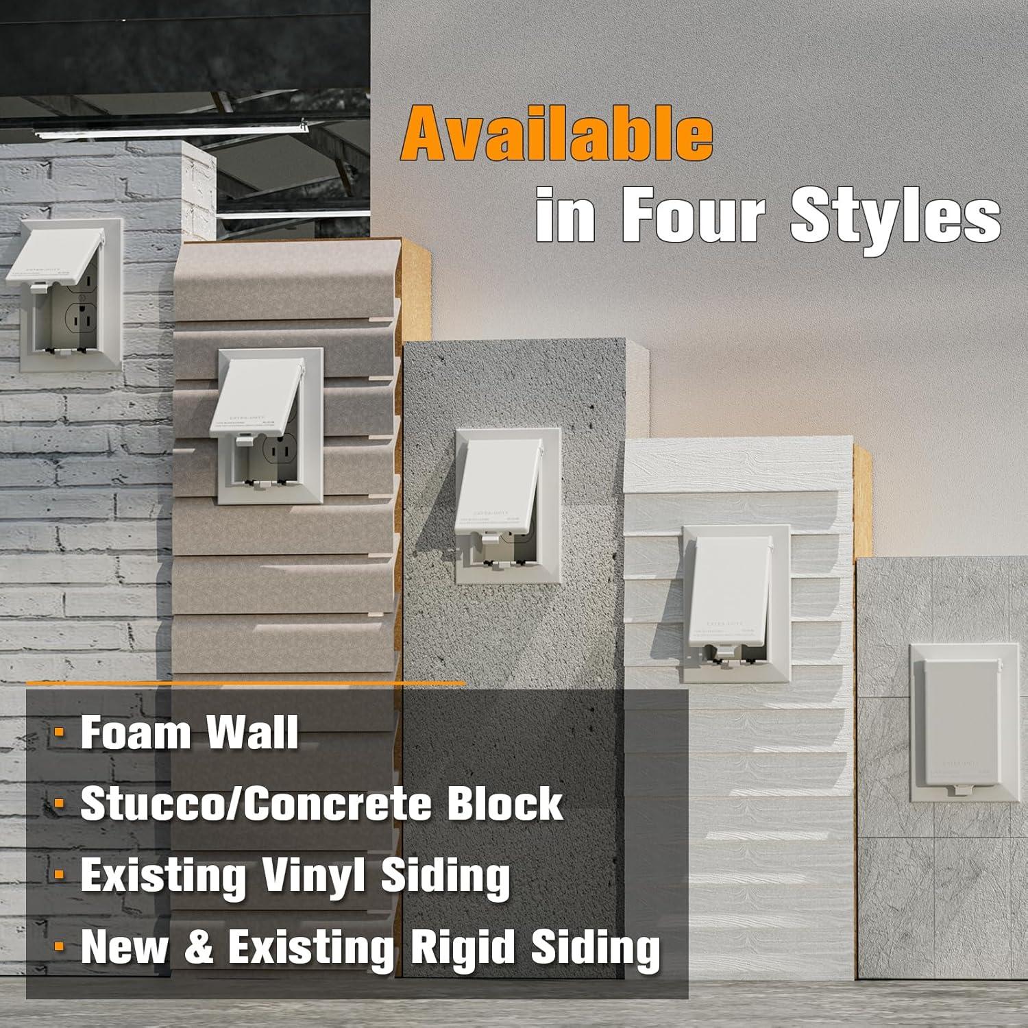 Caja de Salida Empotrada Dremica DBVS1W-1 Vertical Blanca