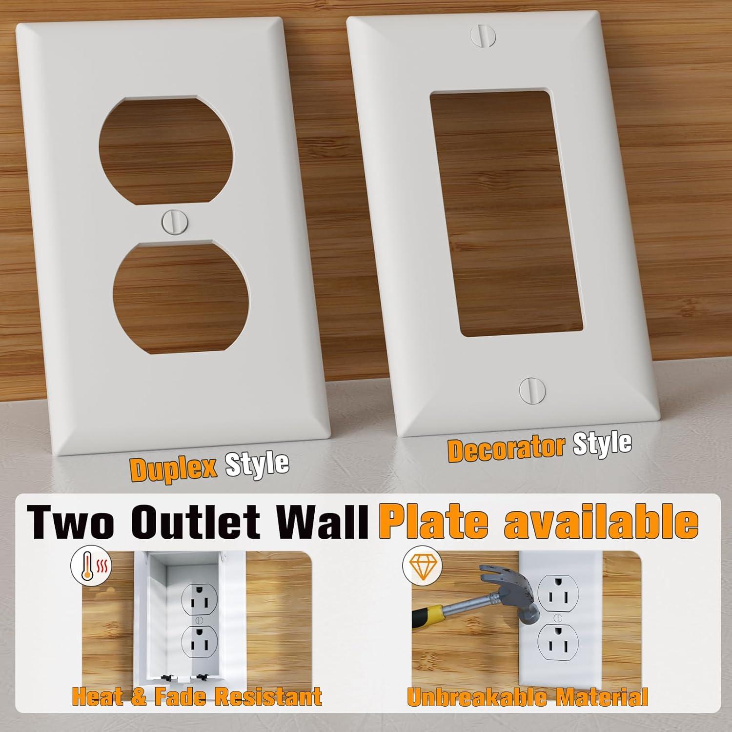 Caja de Salida Empotrada Dremica DBVS1W-1 Vertical Blanca