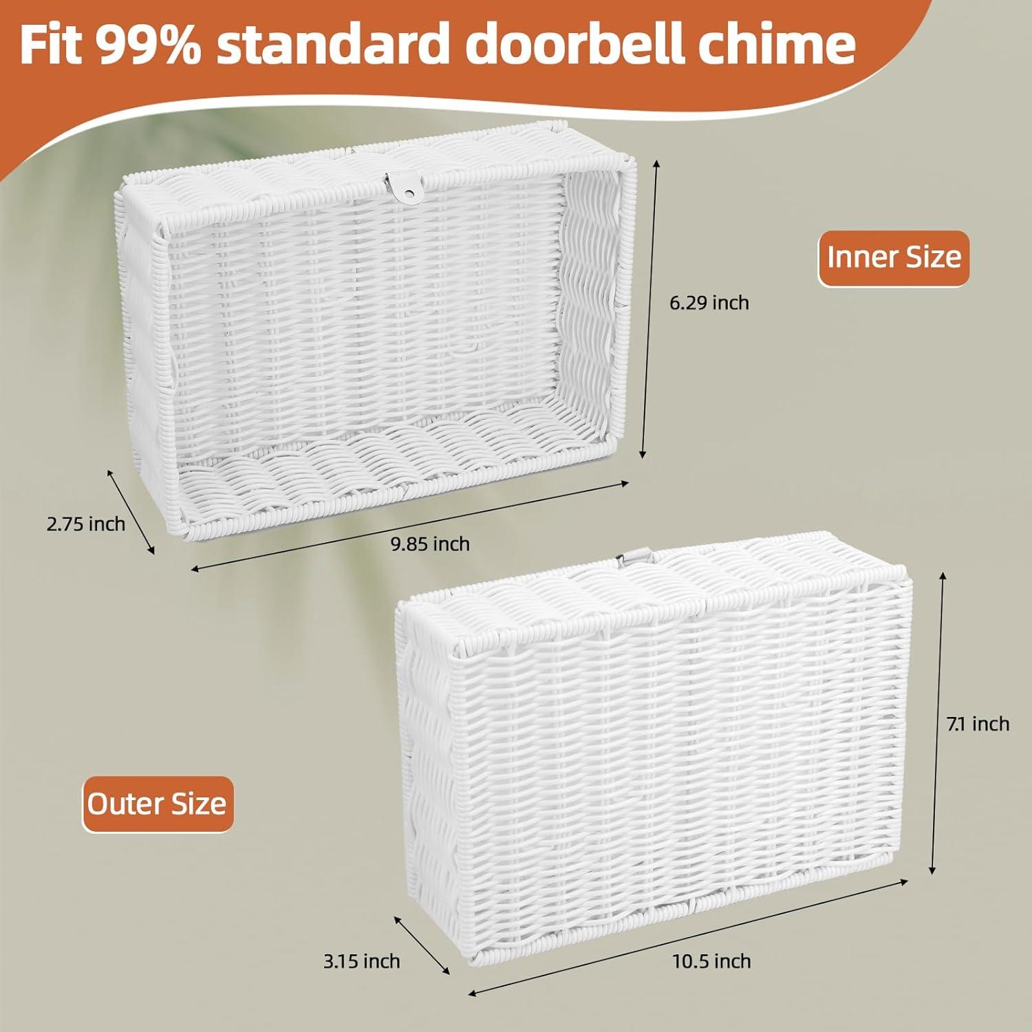 Caja Cubierta de Timbre QQKISSSKY Blanco 25.4x17.8x7.6 cm