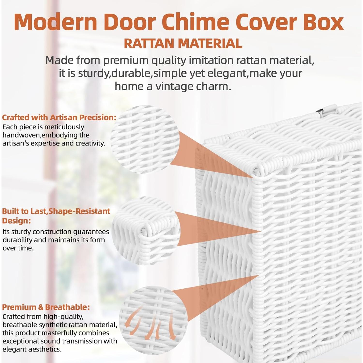 Caja Cubierta de Timbre QQKISSSKY Blanco 25.4x17.8x7.6 cm