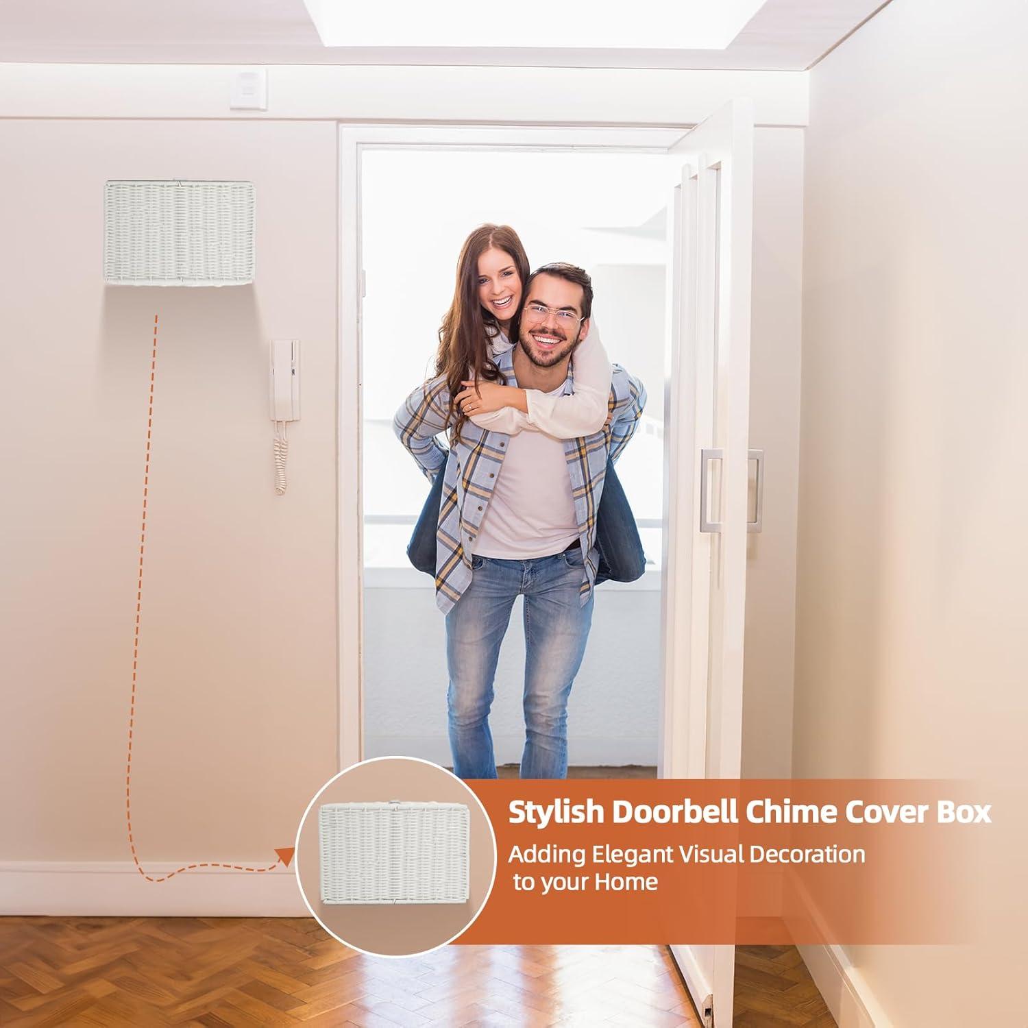 Caja Cubierta de Timbre QQKISSSKY Blanco 25.4x17.8x7.6 cm