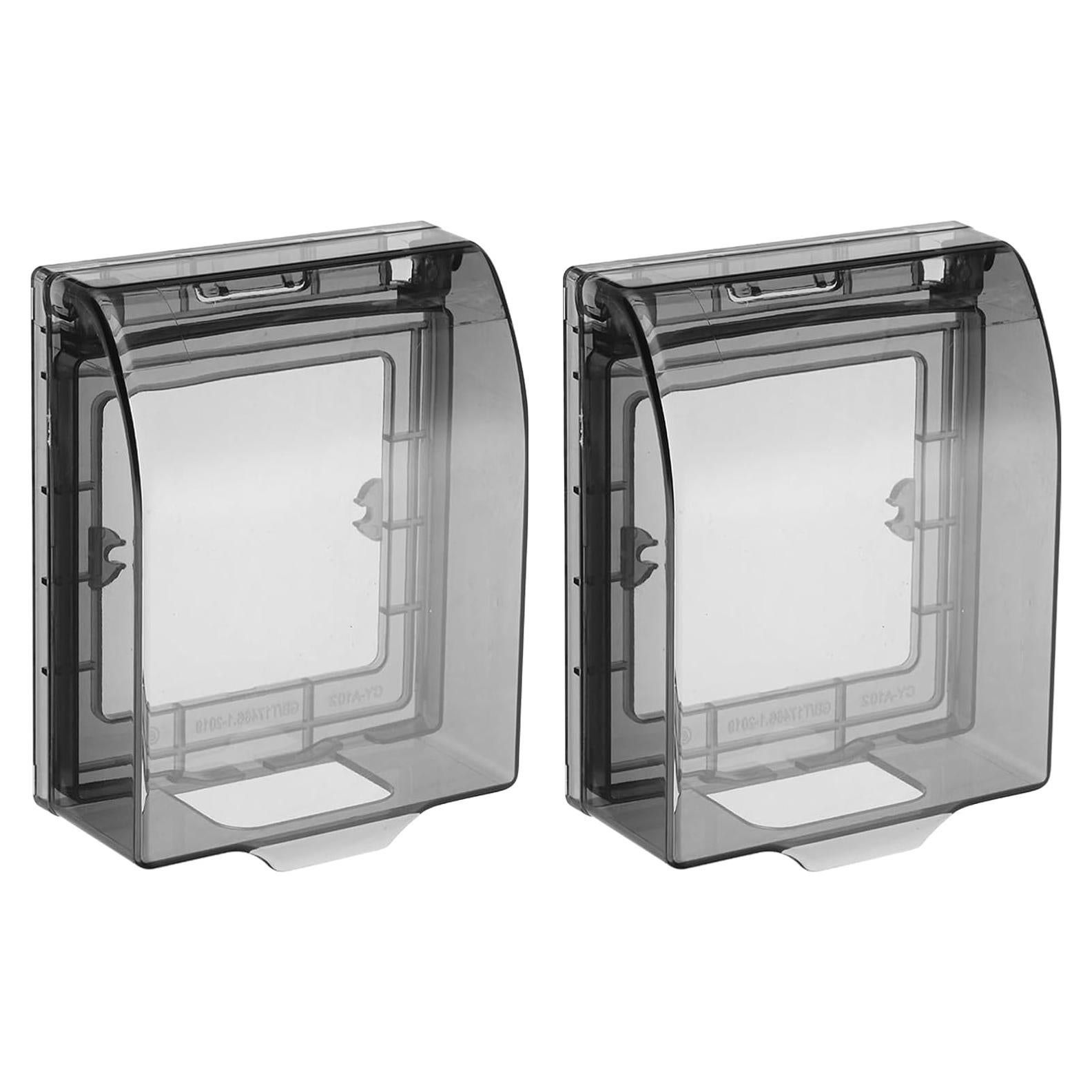 Cubierta de Enchufe Exterior MECCANIXITY 2pcs Tipo 86 Negra