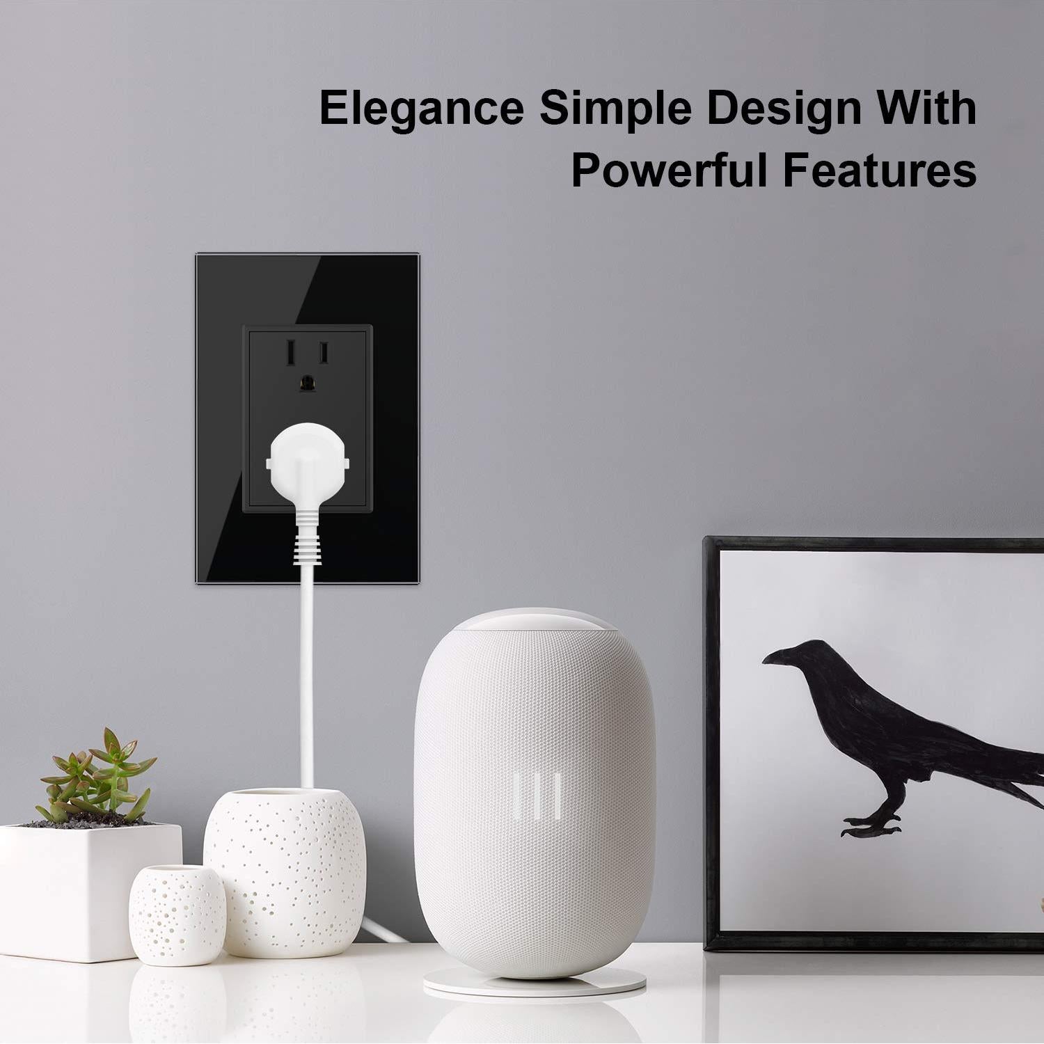 Toma Dúplex Negra LIVOLO 15A Estándar con Vidrio Templado